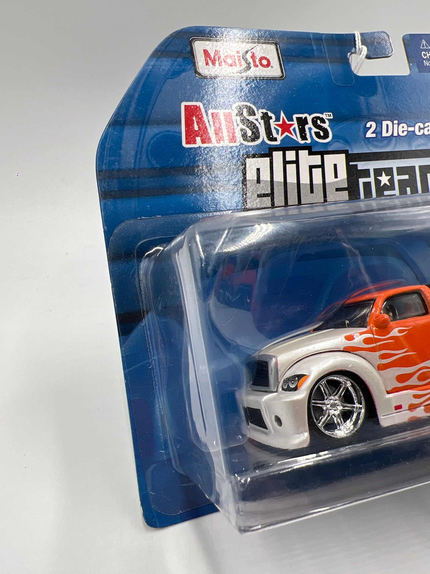 Maisto 1/64 All Stars Elite Transport Police Flatbed & 1959 Chevrolet Impala Orange Loose Blister