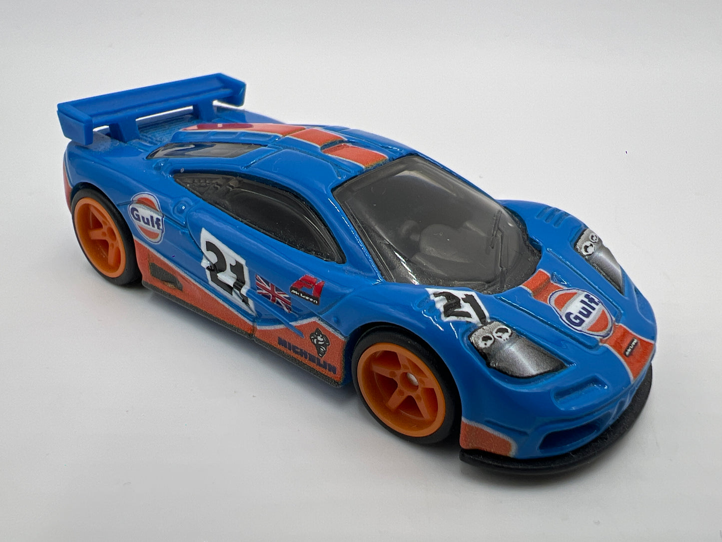 Hot Wheels Premium British Horsepower McLaren F1 GTR Gulf Blue Loose
