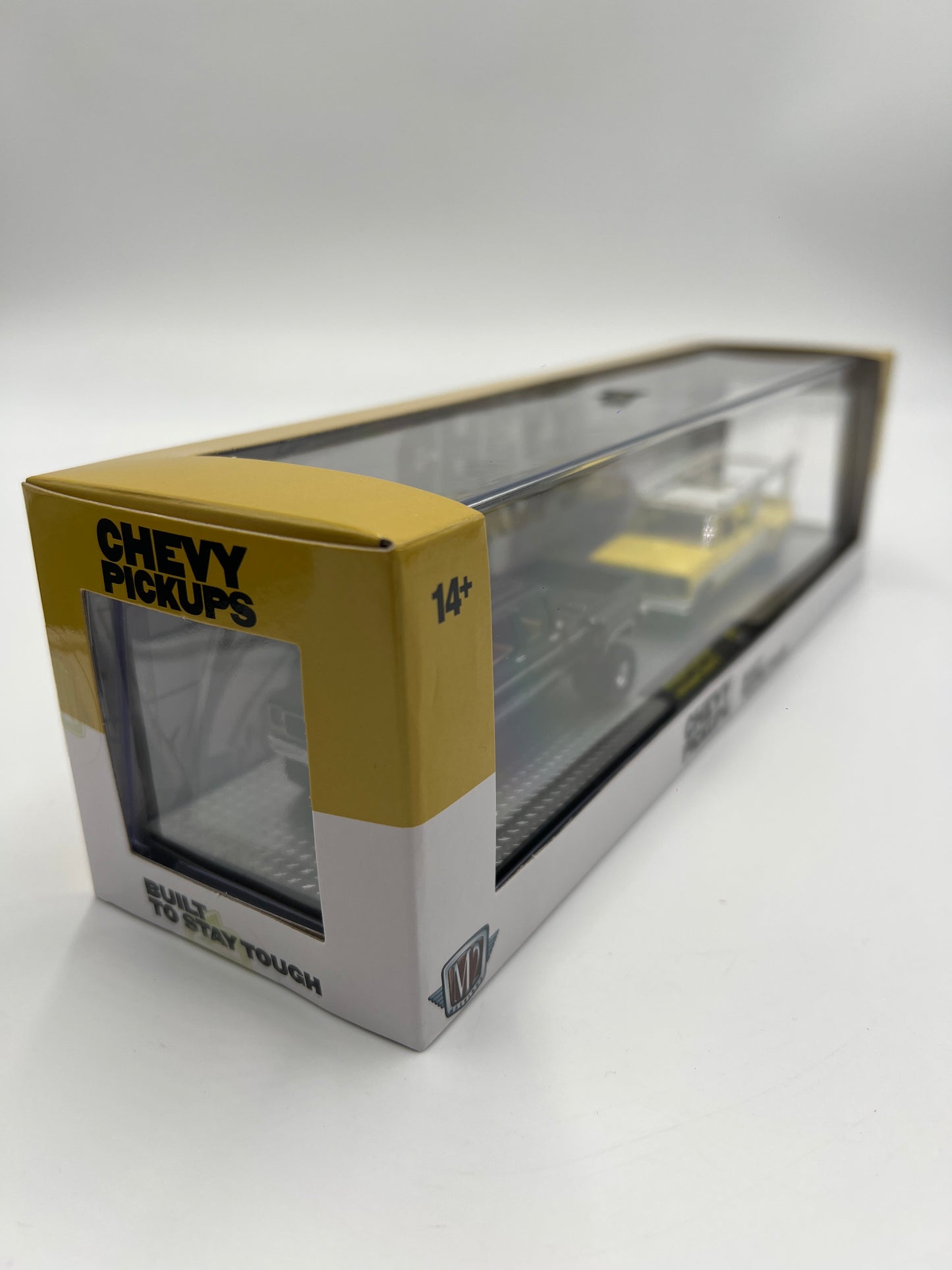 2024 M2 Machines Auto Haulers 1973 Chevrolet Silverado 30 4x4 Black & 1973 Chevrolet Silverado 30 Yellow R78