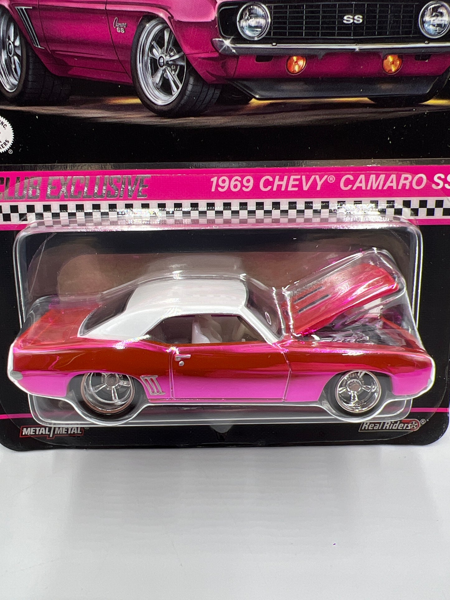 2024 Hot Wheels RLC Club Exclusive 1969 Chevy Camaro SS Pink W/Protector