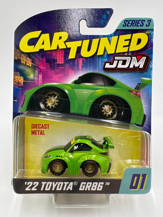 2025 MGA Car Tuned JDM Series 3 #1 22 Toyota GR86 Green