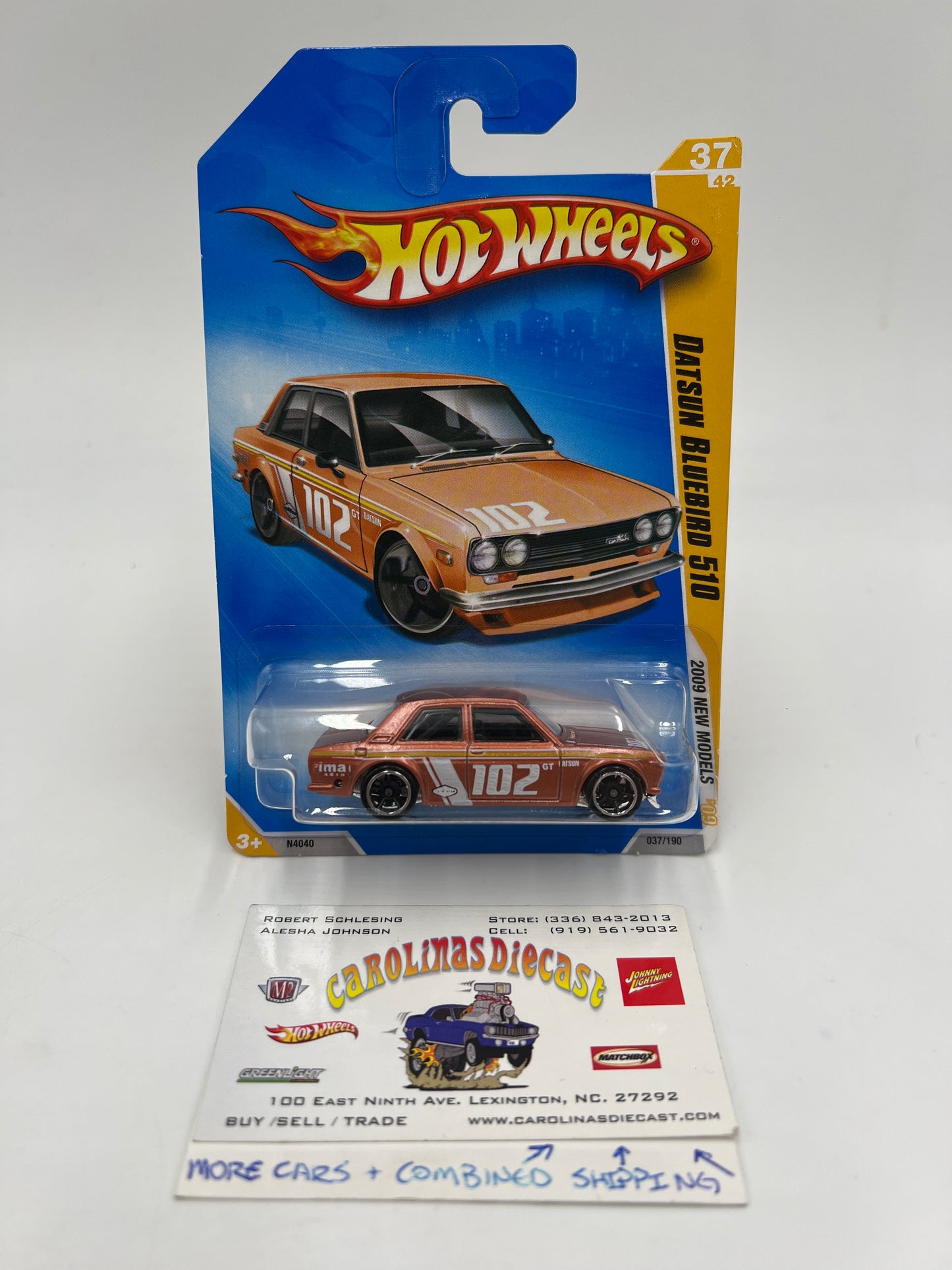 2009 Hot Wheels New Models #37 Datsun Bluebird 510 Copper W/Protector SR