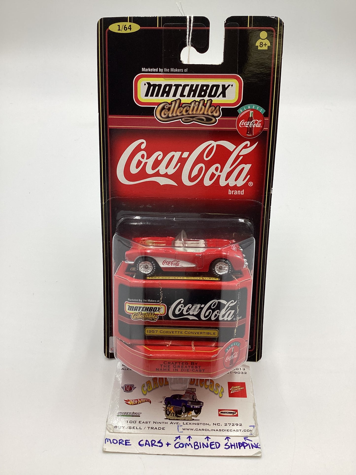 Matchbox Collectibles Coca Cola 1957 Chevy Corvette Convertible Red (SR)