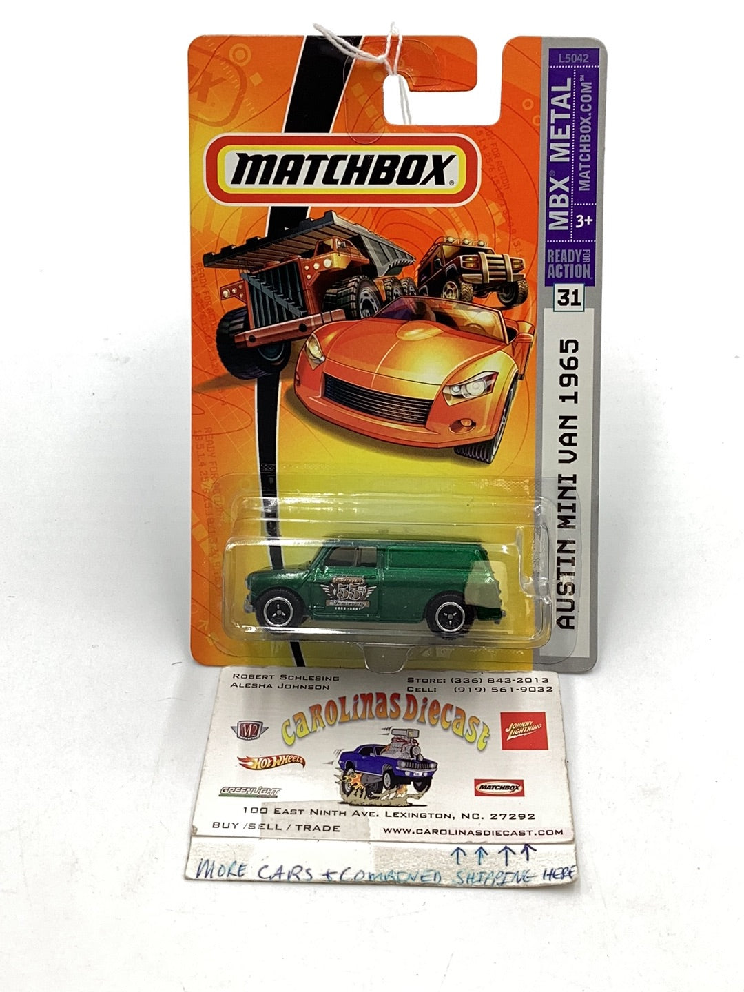 Matchbox 2007 #31 Austin mini van 1965 emerald green 211A