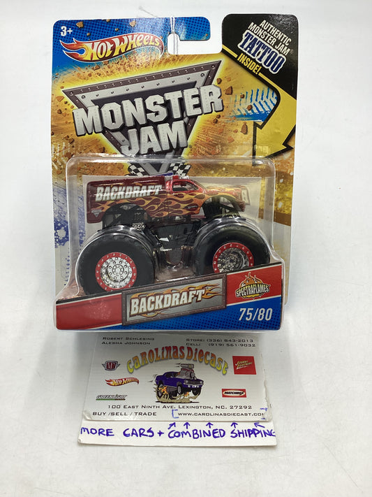 Hot Wheels Monster Jam Backdraft Spectraflame 124A