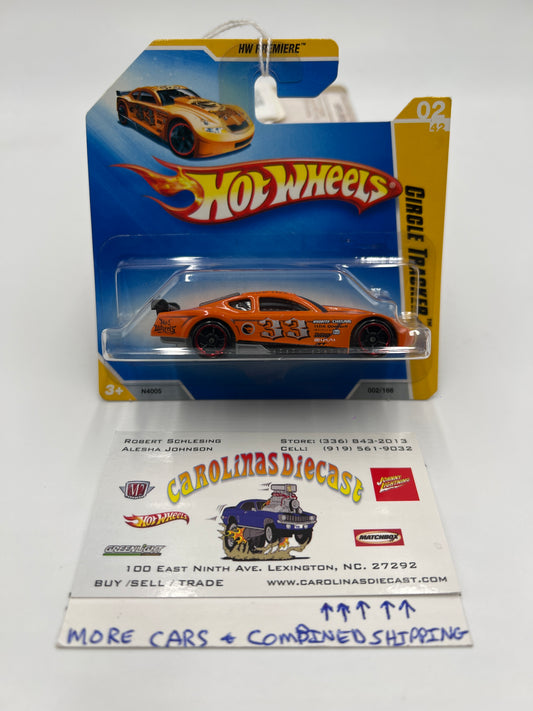 2009 Hot Wheels New Models Premiere #2 Circle Tracker Orange Short Card 113A