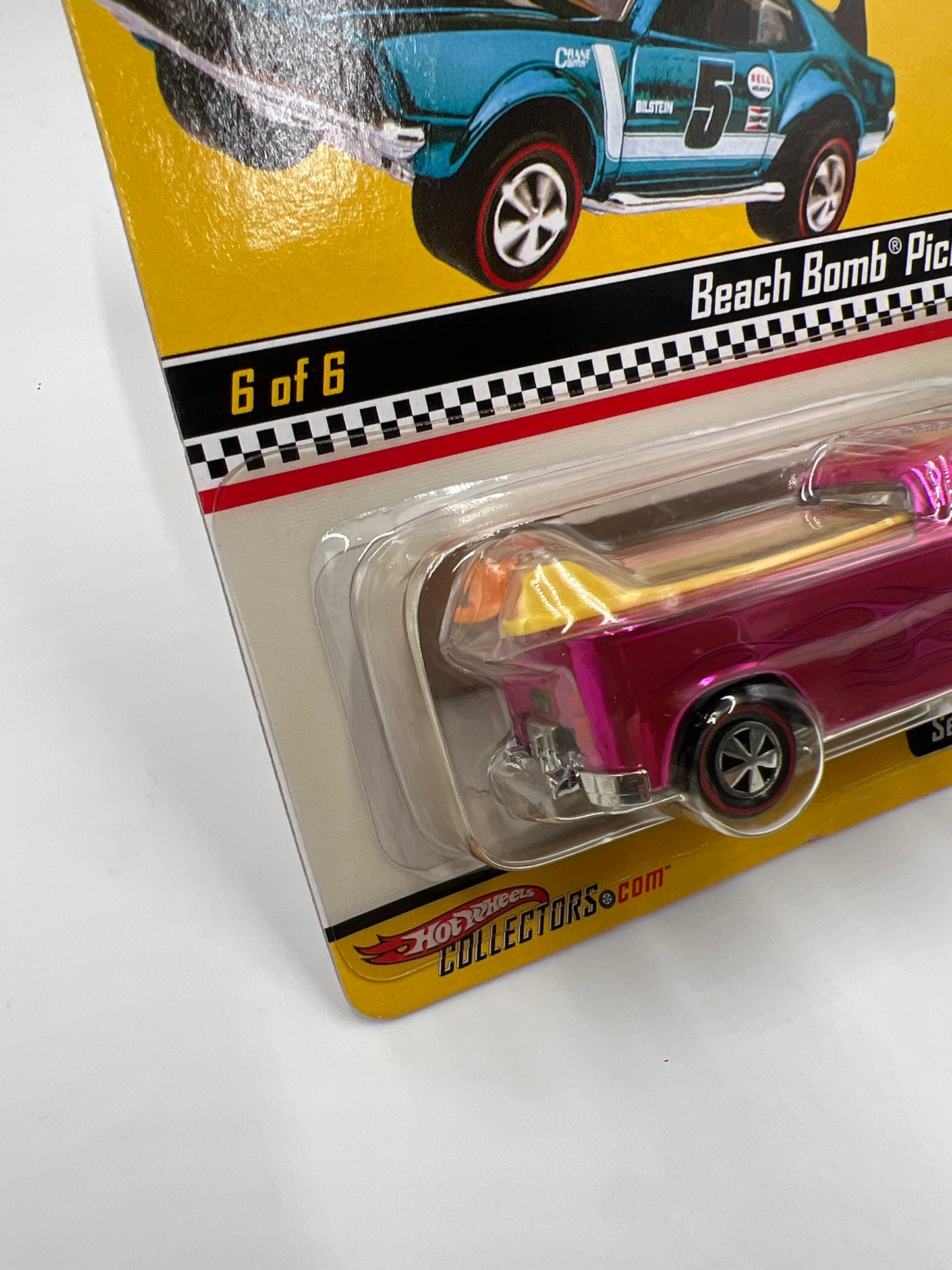 Hot Wheels RLC Neo-Classics Series 5 #6 10347/11000 Beach Bomb Pickup Pink W/Protector