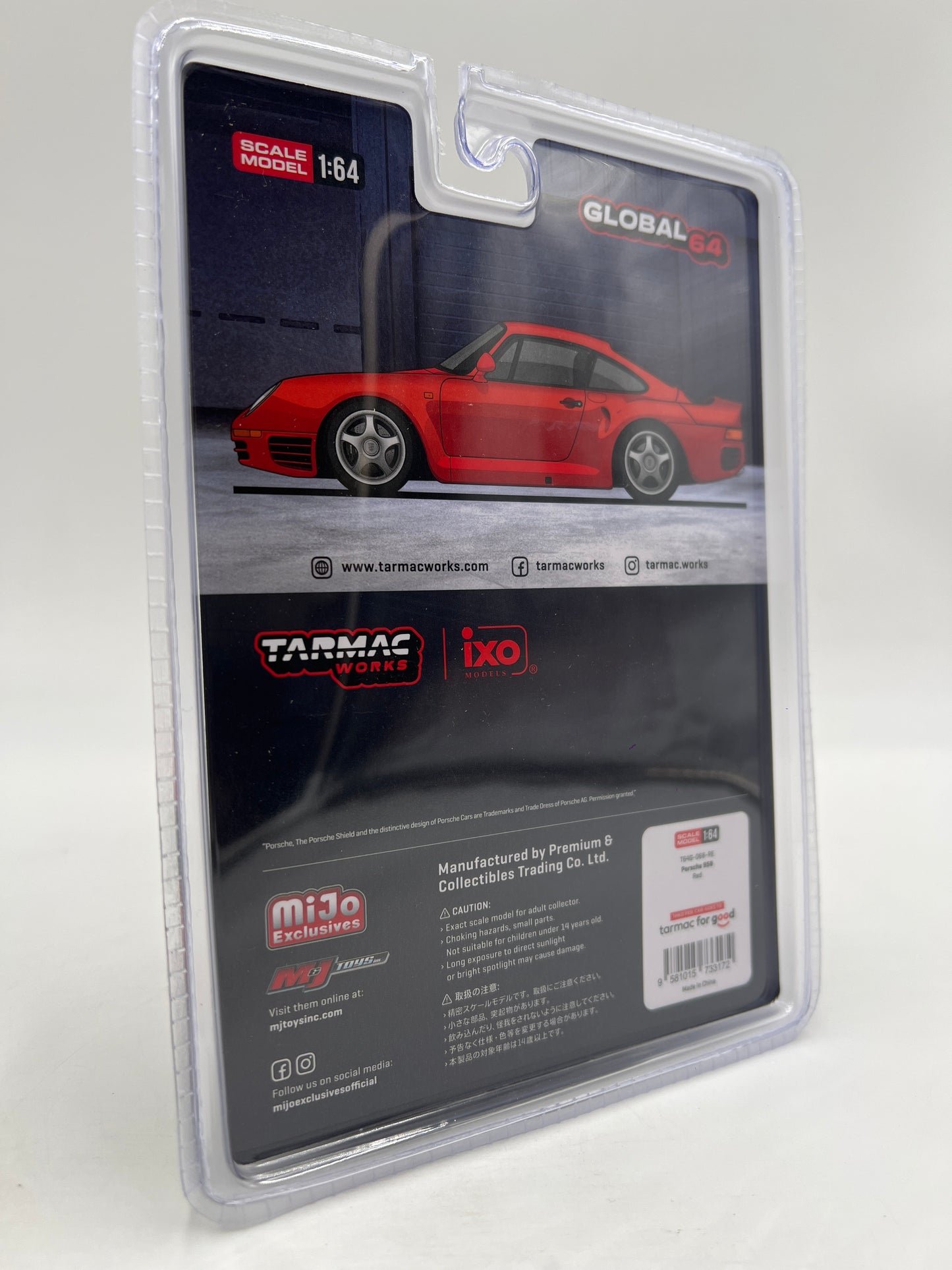 Tarmac Works x IXO Models Mijo Exclusives Porsche 959 Red