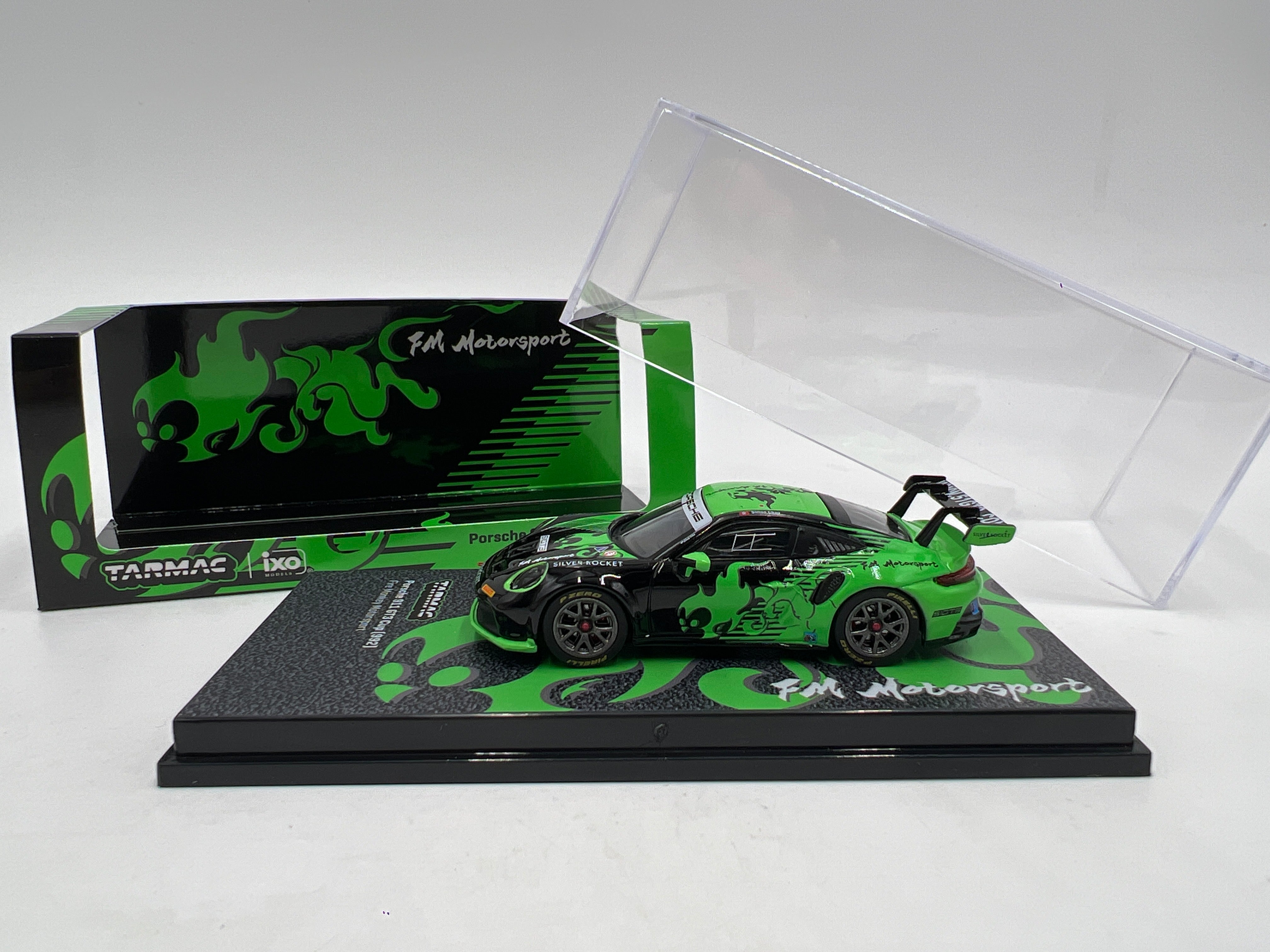 Tarmac Works x IXO Models Porsche 911 GT3 Cup 992 Fire Monkey