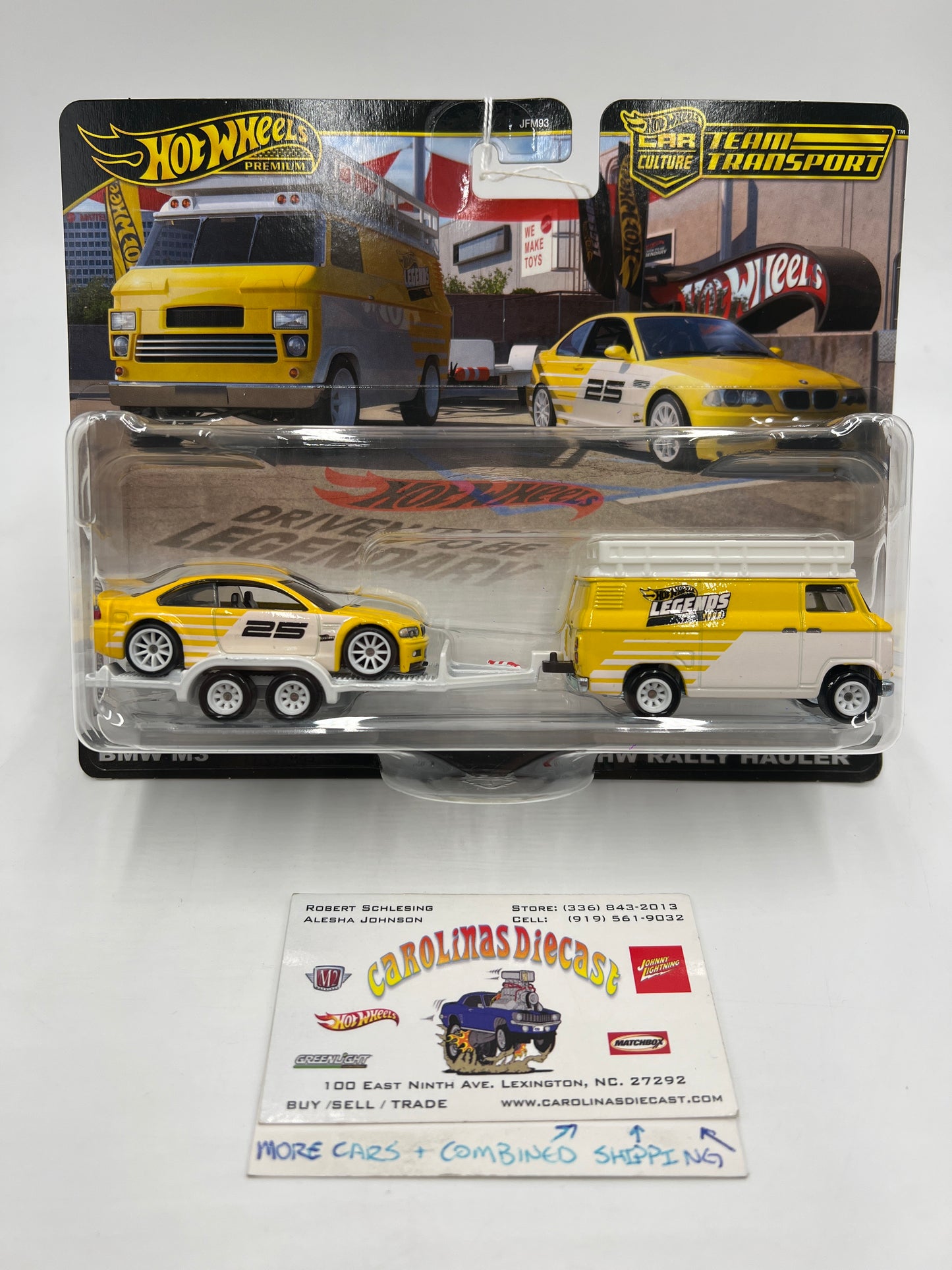 2025 Hot Wheels Team Transport Legends Tour Walmart Exclusive BMW M3 & HW Rally Hauler 279F
