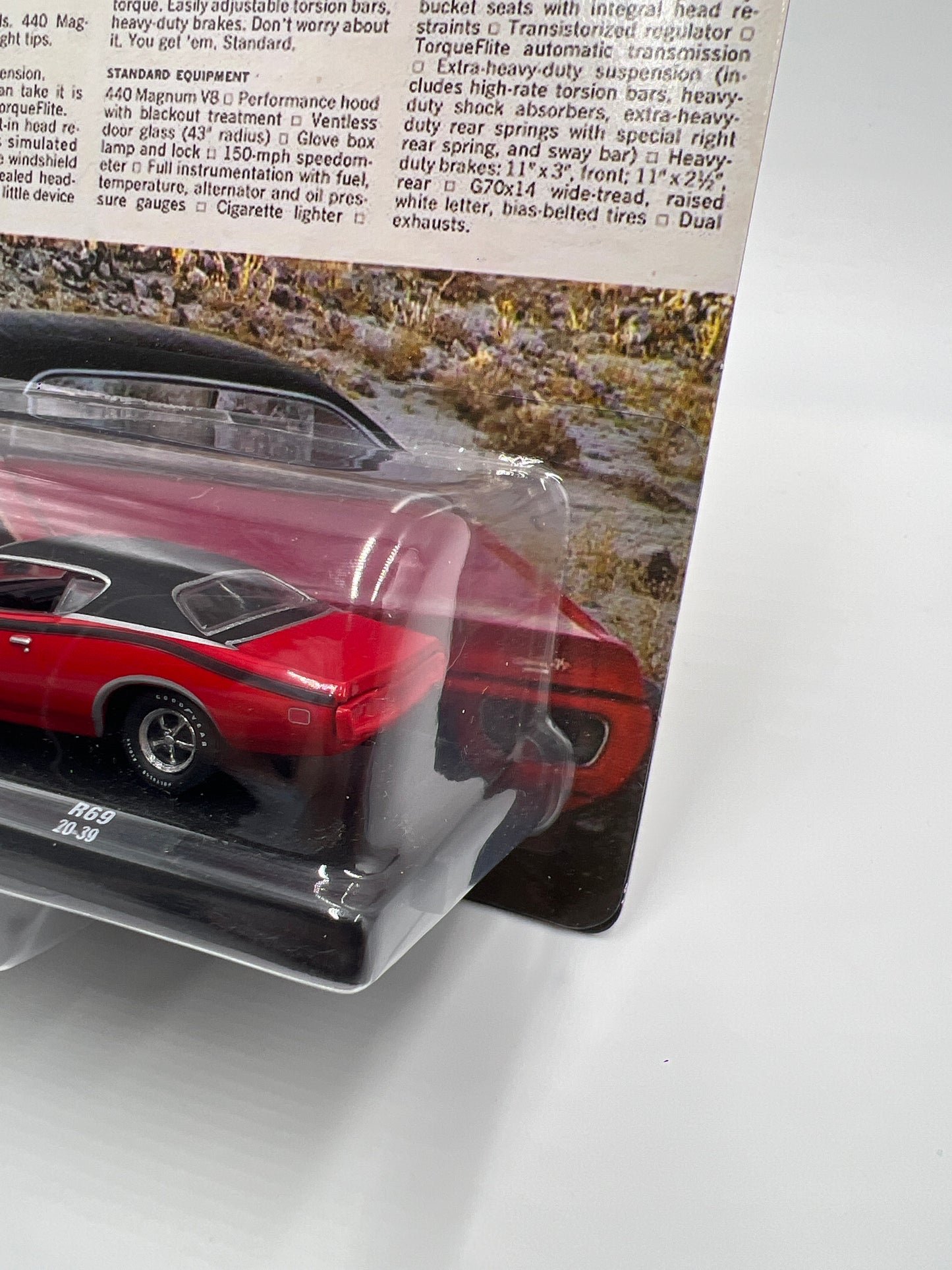 M2 Machines Auto-Drivers 1971 Dodge Charger R/T 440 6-Pack Red R69 189B