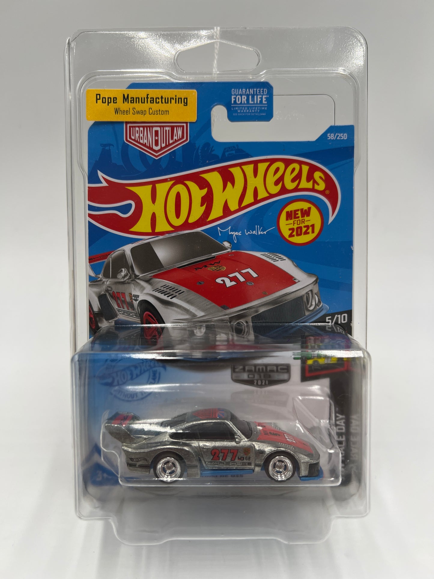 Hot Wheels Porsche 935 Walmart Exclusive Zamac Wheel Swap Custom On Card W/Protector SR
