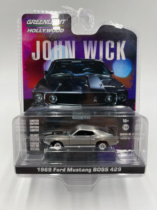 Greenlight Hollywood Series 18 John Wick RAW CHASE 1969 Ford Mustang Boss 429