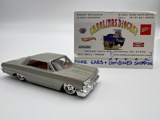 Jada Toys Dub City 1963 Chevrolet Impala Silver Loose