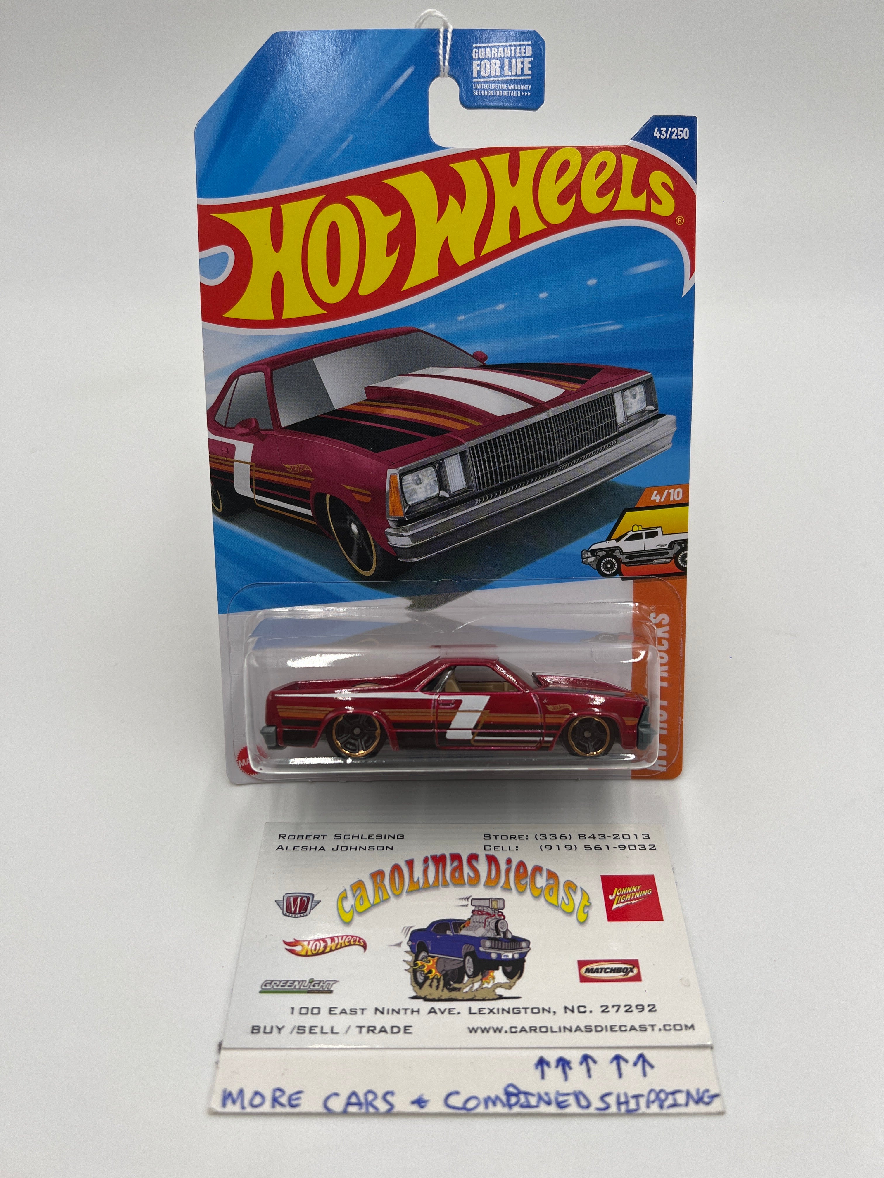 2025 Hot Wheels B Case #43 80 El Camino Red 12F – carolinasdiecast