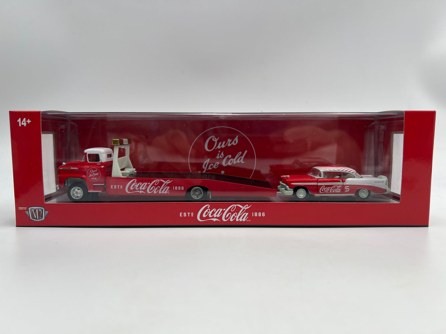 M2 Machines Haulers S03 Coca Cola CHASE 1958 Chevrolet Spartan LCF & 1956 Bel Air