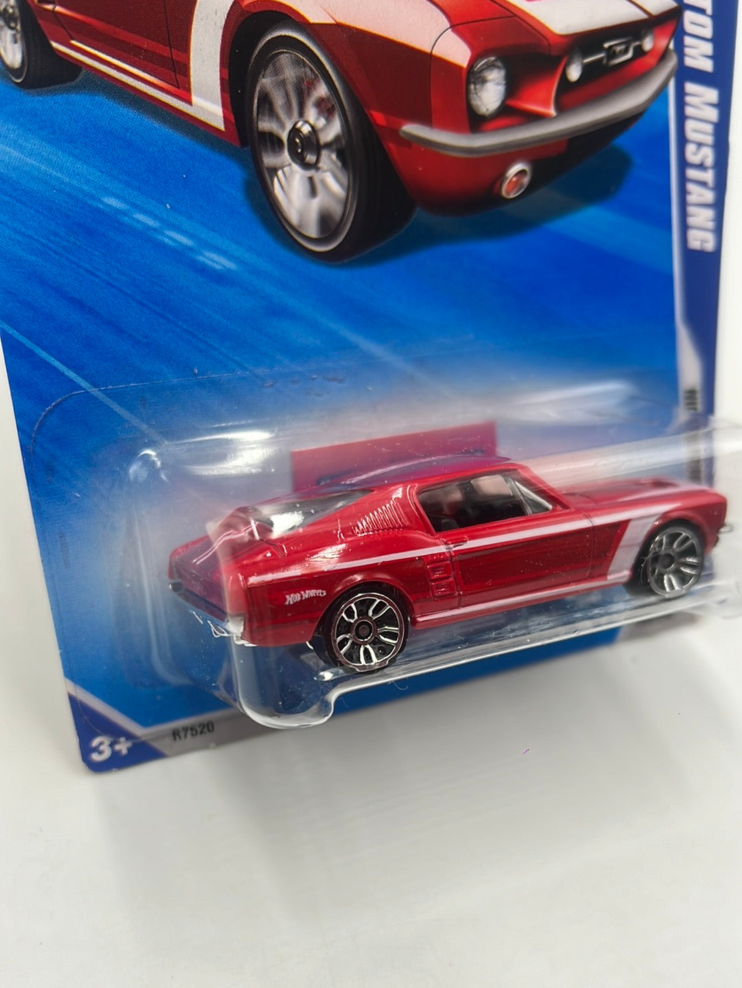 2010 Hot Wheels Nightburnerz ‘67 Custom Mustang Red Keys to Speed 95/240 23G
