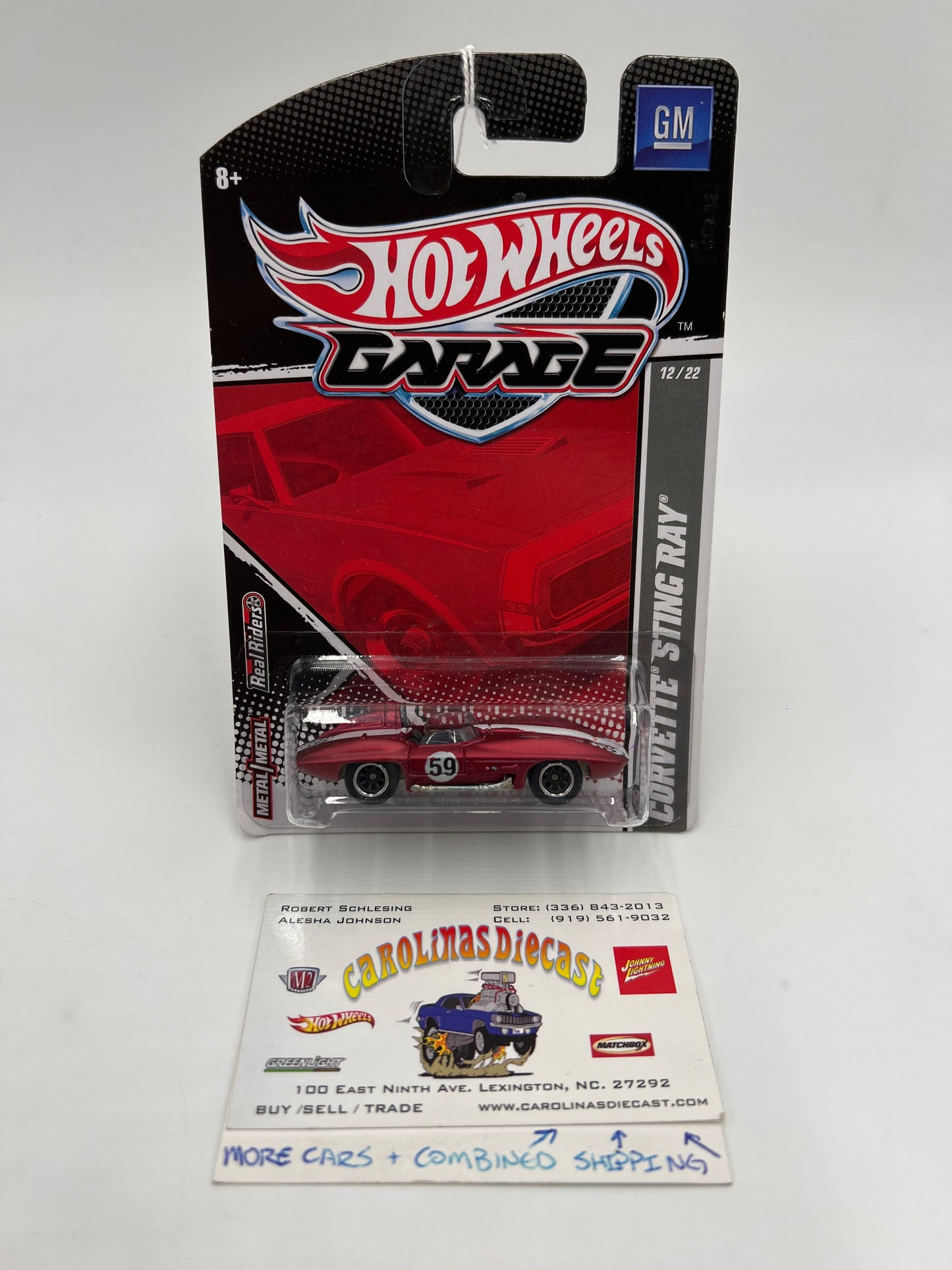Hot Wheels Premium Garage Series #12 Corvette Sting Ray Satin Red