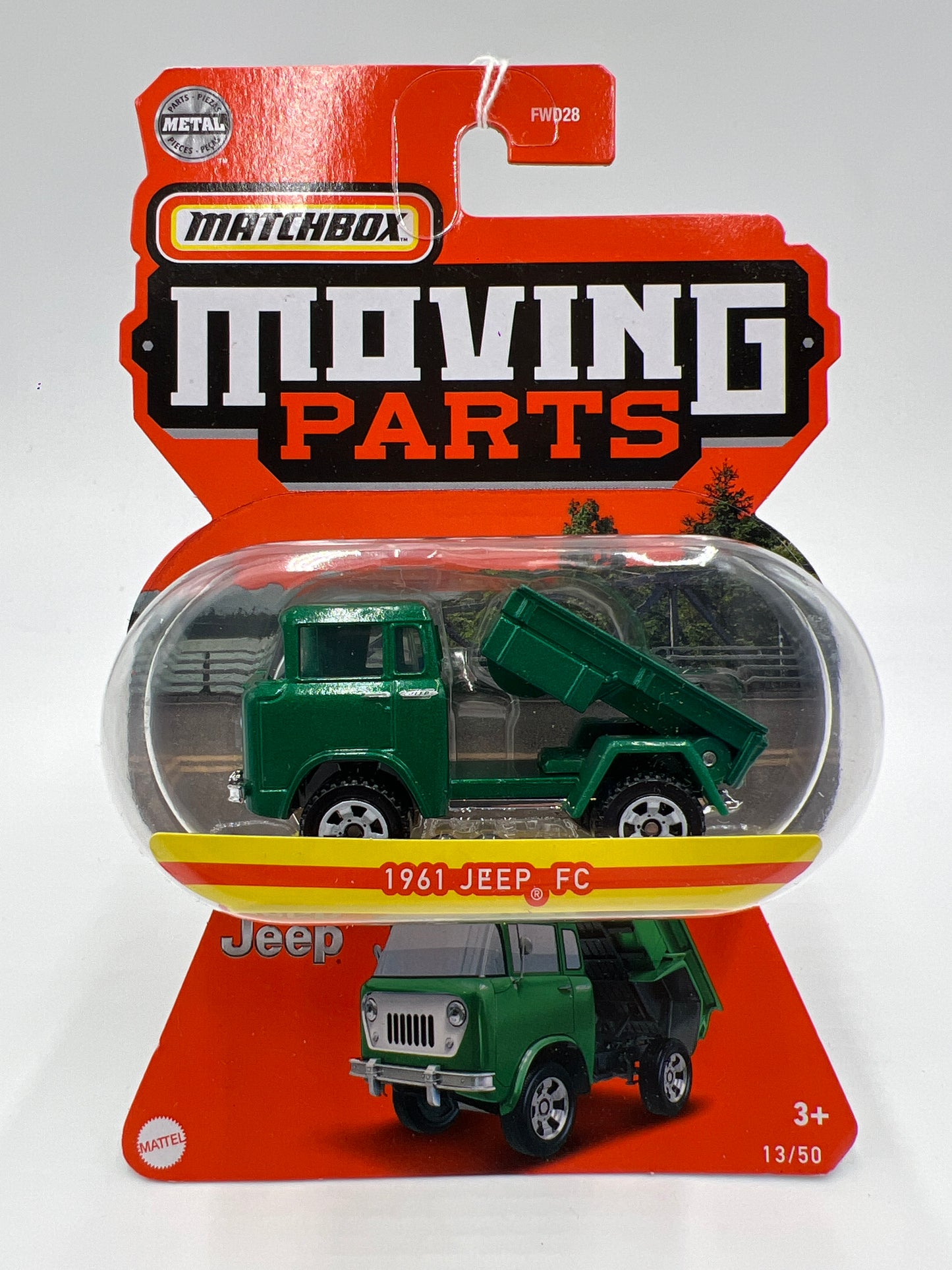 Matchbox Moving Parts #13 1961 Jeep FC Green 167P