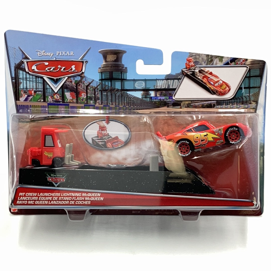 Disney Pixar Cars Pit Crew Launcher Lightning McQueen 136B