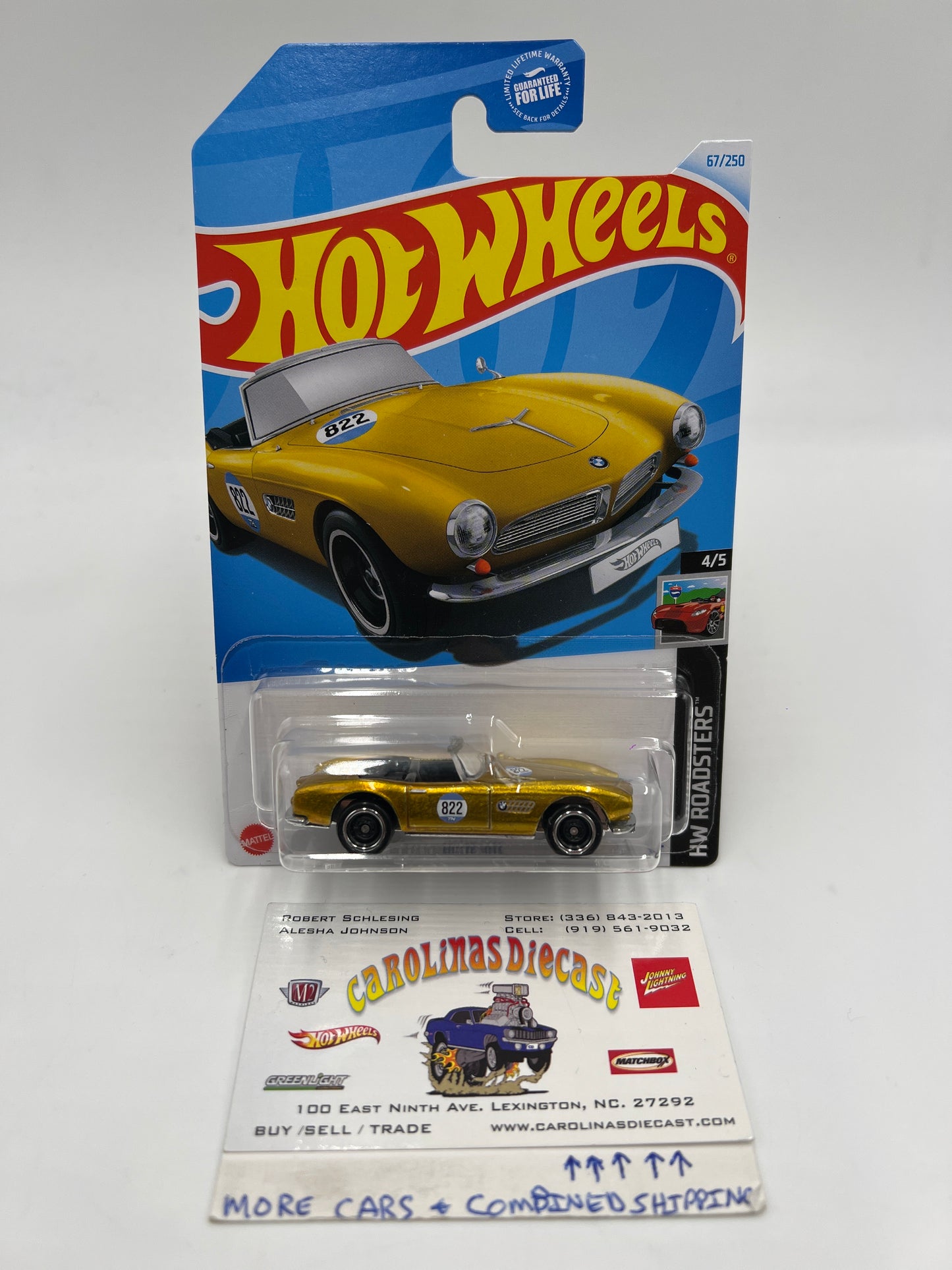 2024 Hot Wheels Super Treasure Hunt #67 BMW 507 Gold W/Protector