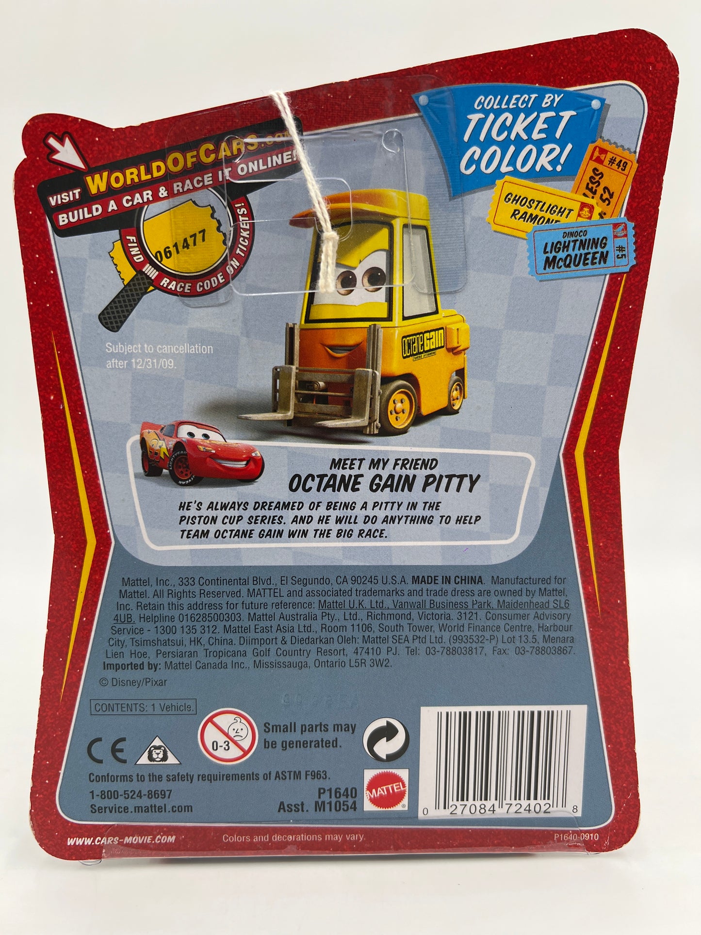 Disney Pixar The World Of Cars Race O Rama #81 Greta 139B