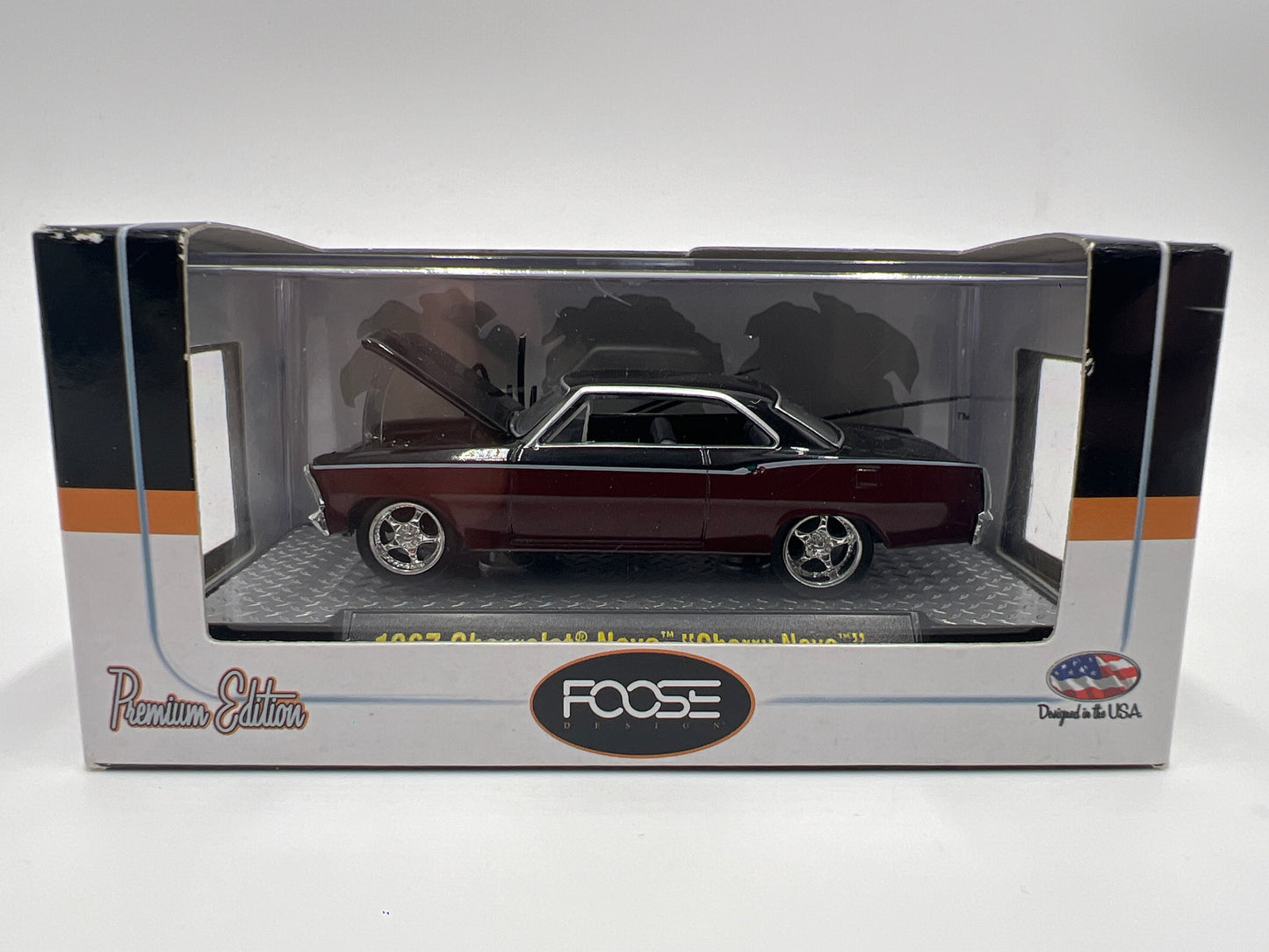 M2 Machines Foose Cherry Nova 1967 Chevrolet Nova Black/Red 13-03
