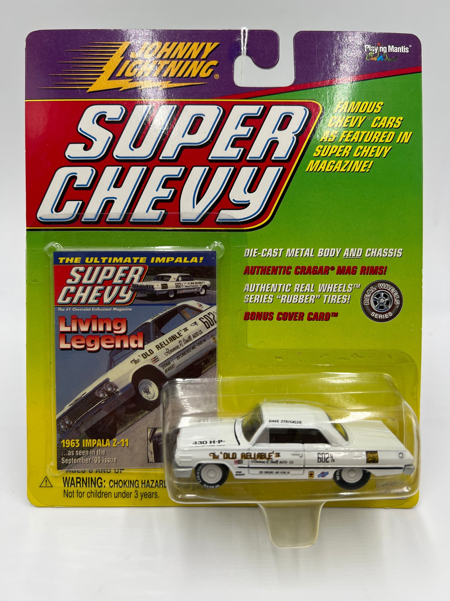Johnny Lightning White Lightning Chase Super Chevy 1963 Impala Z-11 White