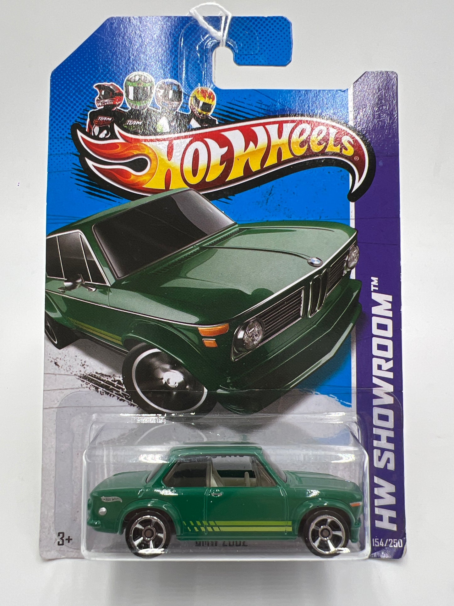 2013 Hot Wheels Showroom #154 BMW 2002 Green 108B
