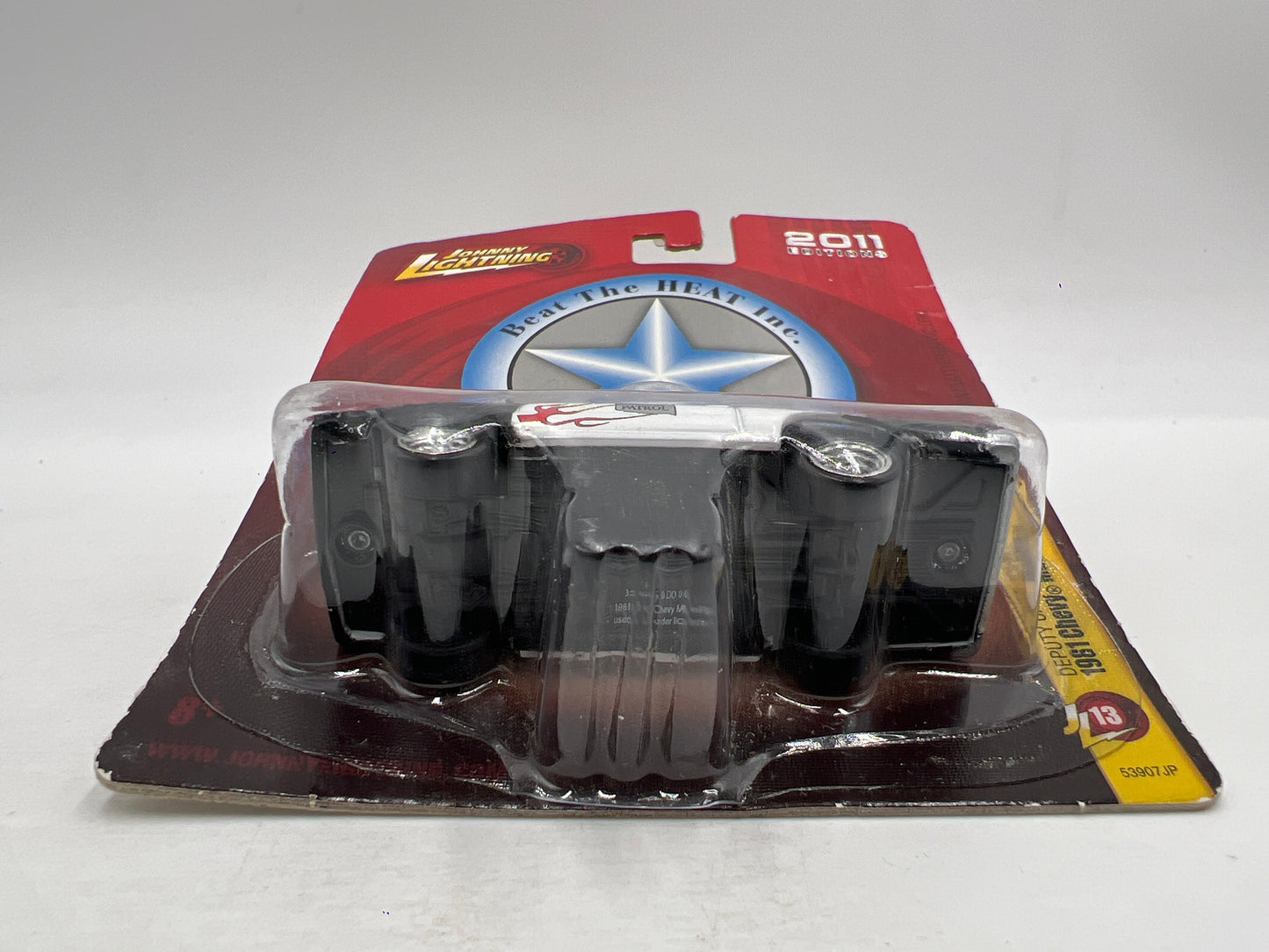 Johnny Lightning Small Card Deputy Chief John A Harris 1981 Chevy Malibu W/Protector