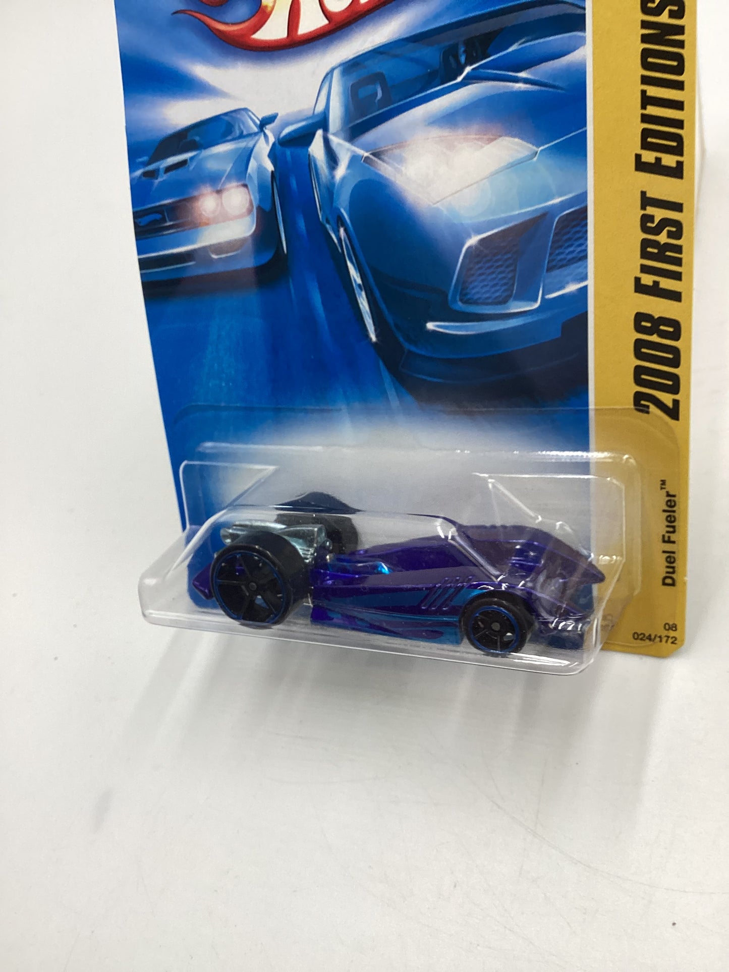 2008 Hot Wheels New Models #24 Duel Fueler Blue BB6