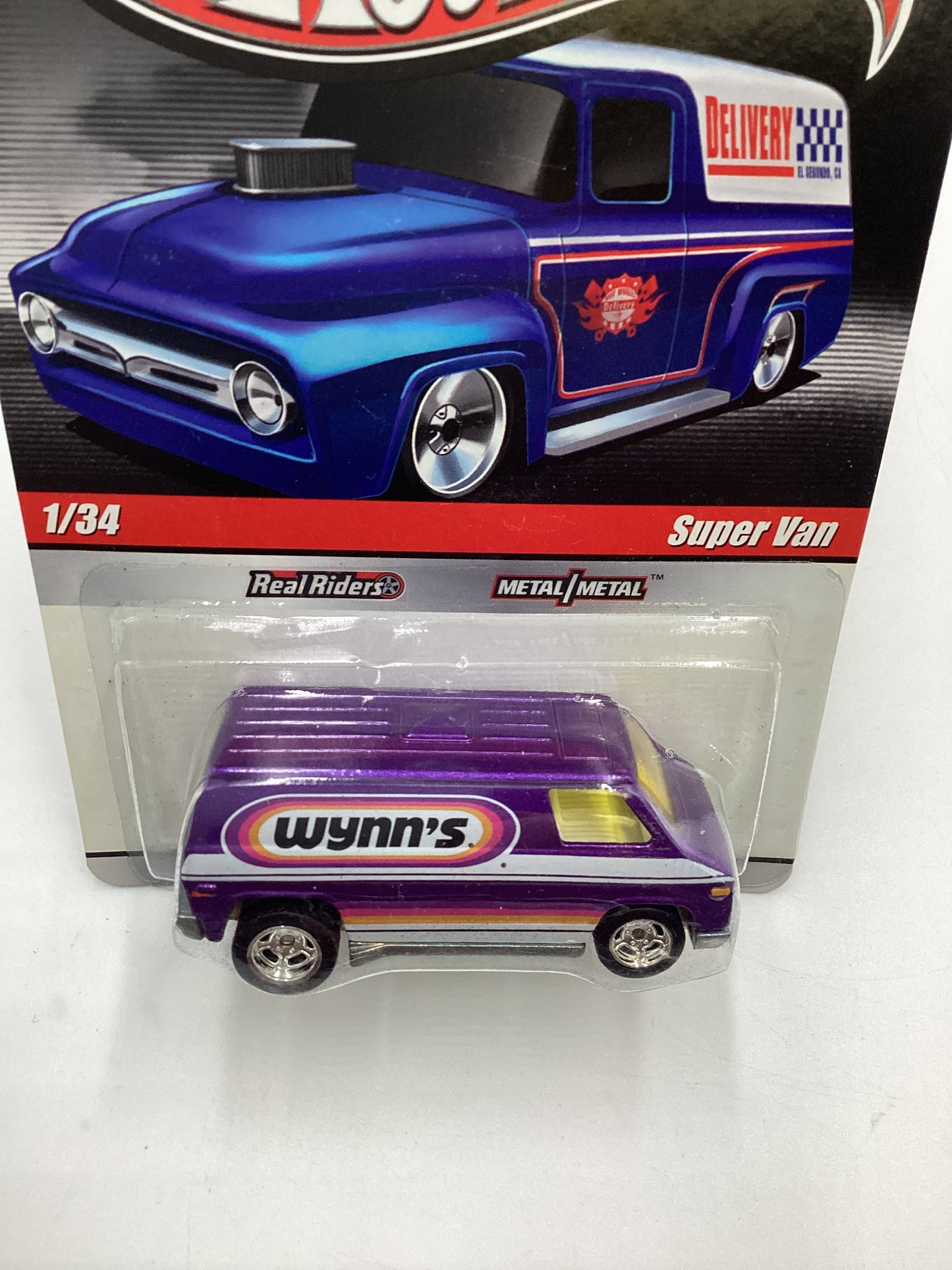 Hot wheels Slick Rides Premium Delivery #1 Super Van Purple Wynns 245J