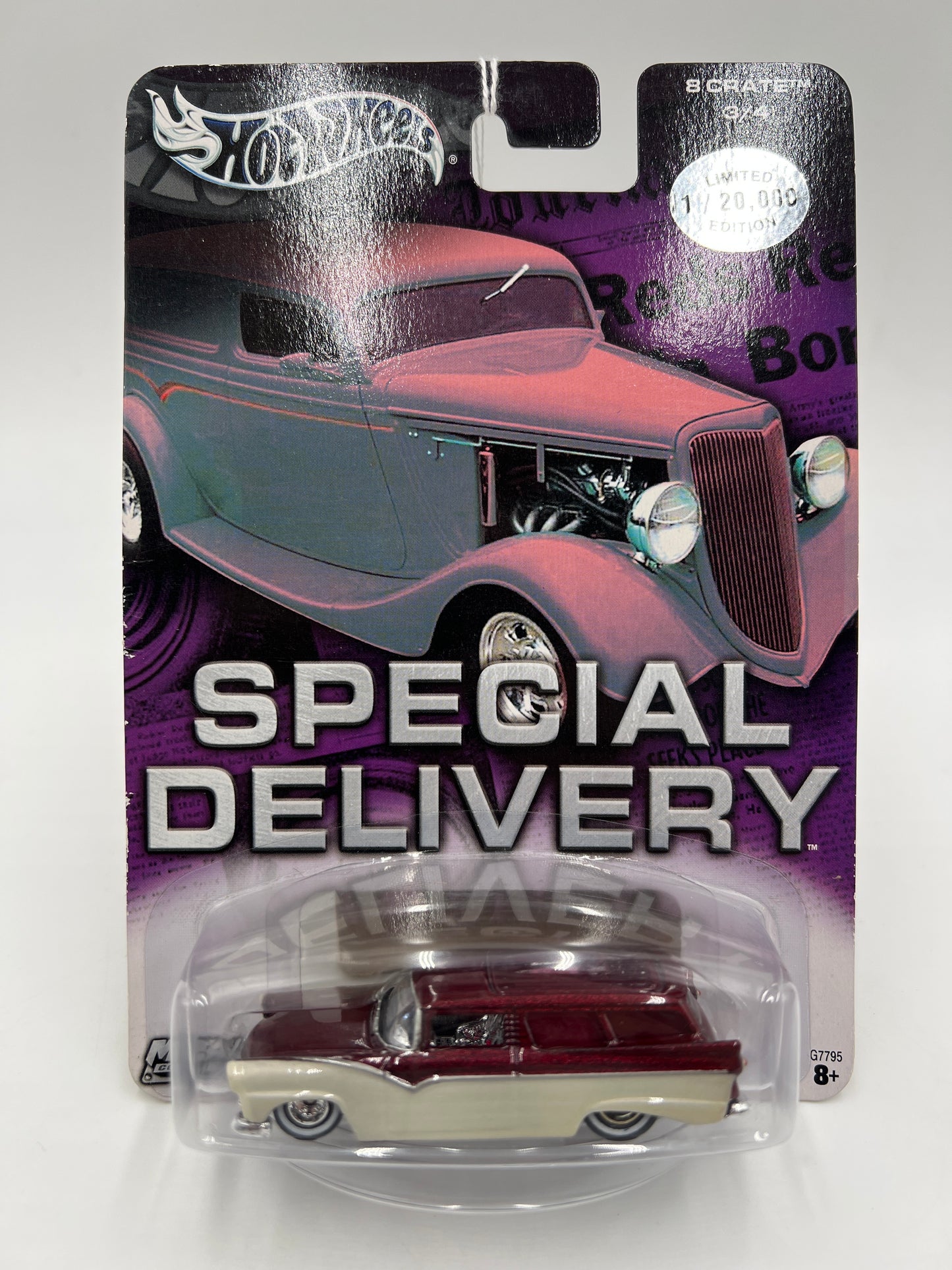 Hot Wheels Premium Special Delivery #3 8 Crate Dark Red/White 245i