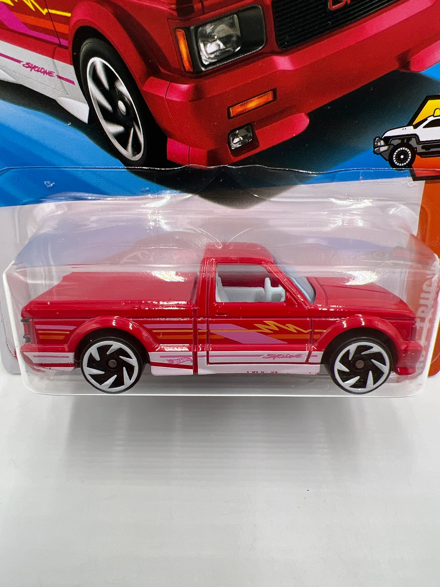 2025 Hot Wheels P Case Hot Trucks #119 91 GMC Syclone Red 43B