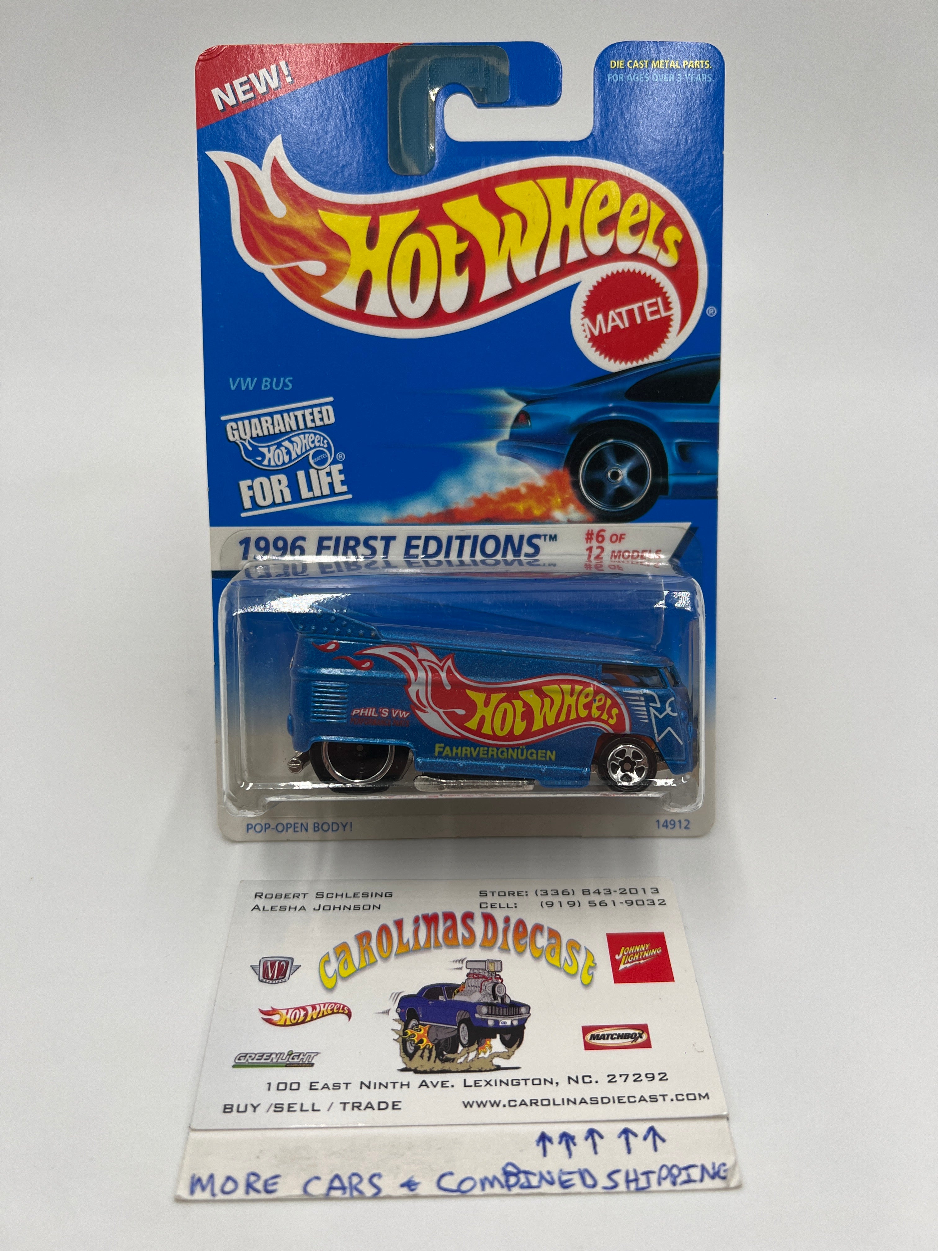 Hot Wheels 1996 First Editions Volkswagen VW ☆Hot Wheels VW BUS