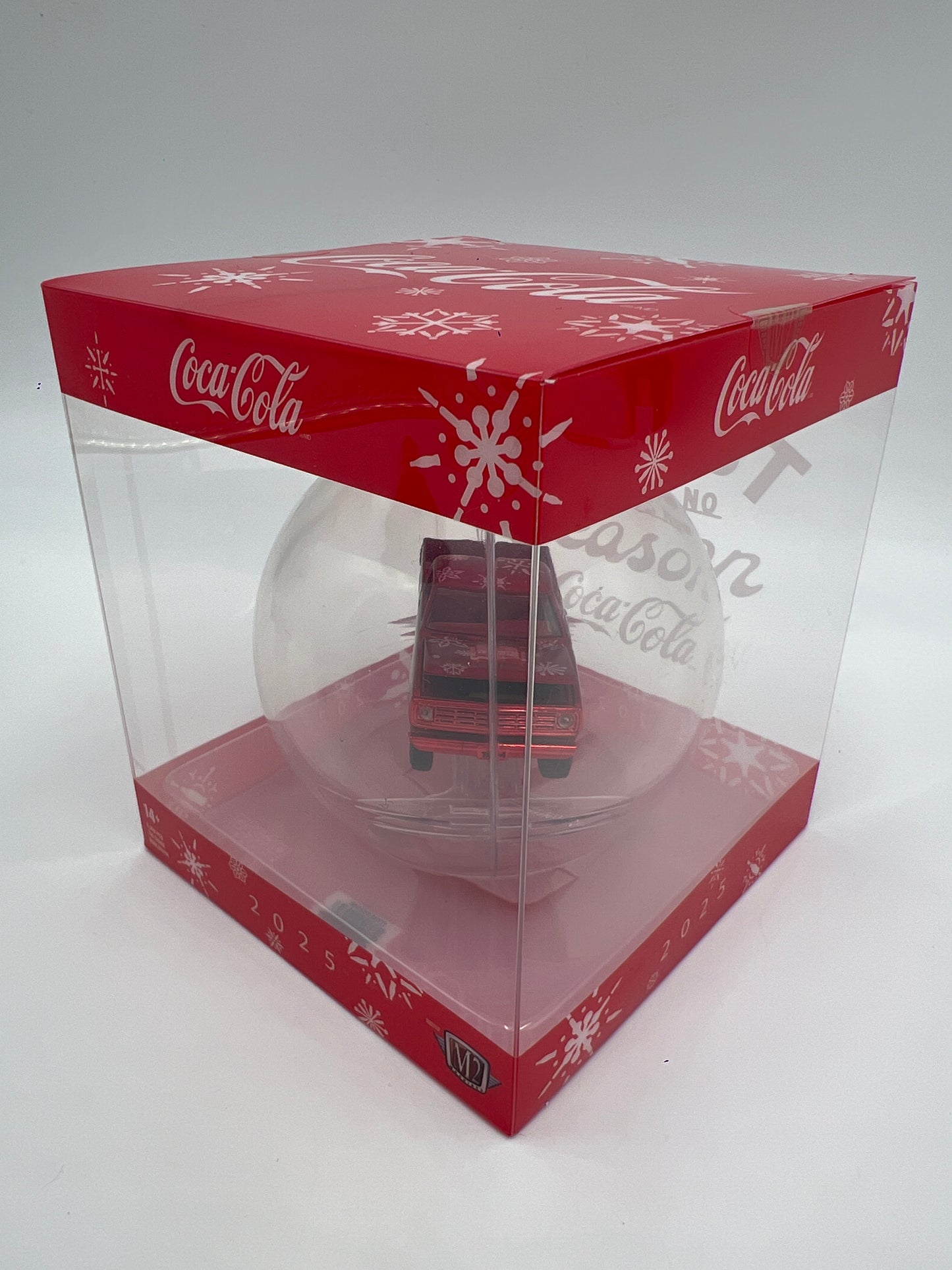 2025 M2 Machines Coca Cola Holiday Christmas Ornaments CHASE 1974 Dodge W200 Power Wagon Red