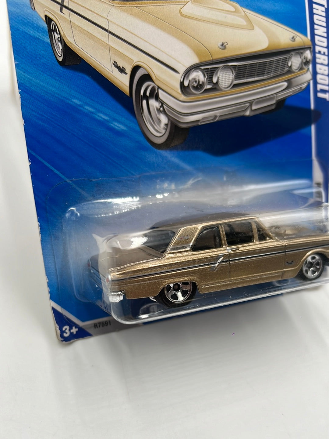 2010 Hot Wheels Hot Auction Ford Thunderbolt Gold Kmart Exclusive 166/240 237B
