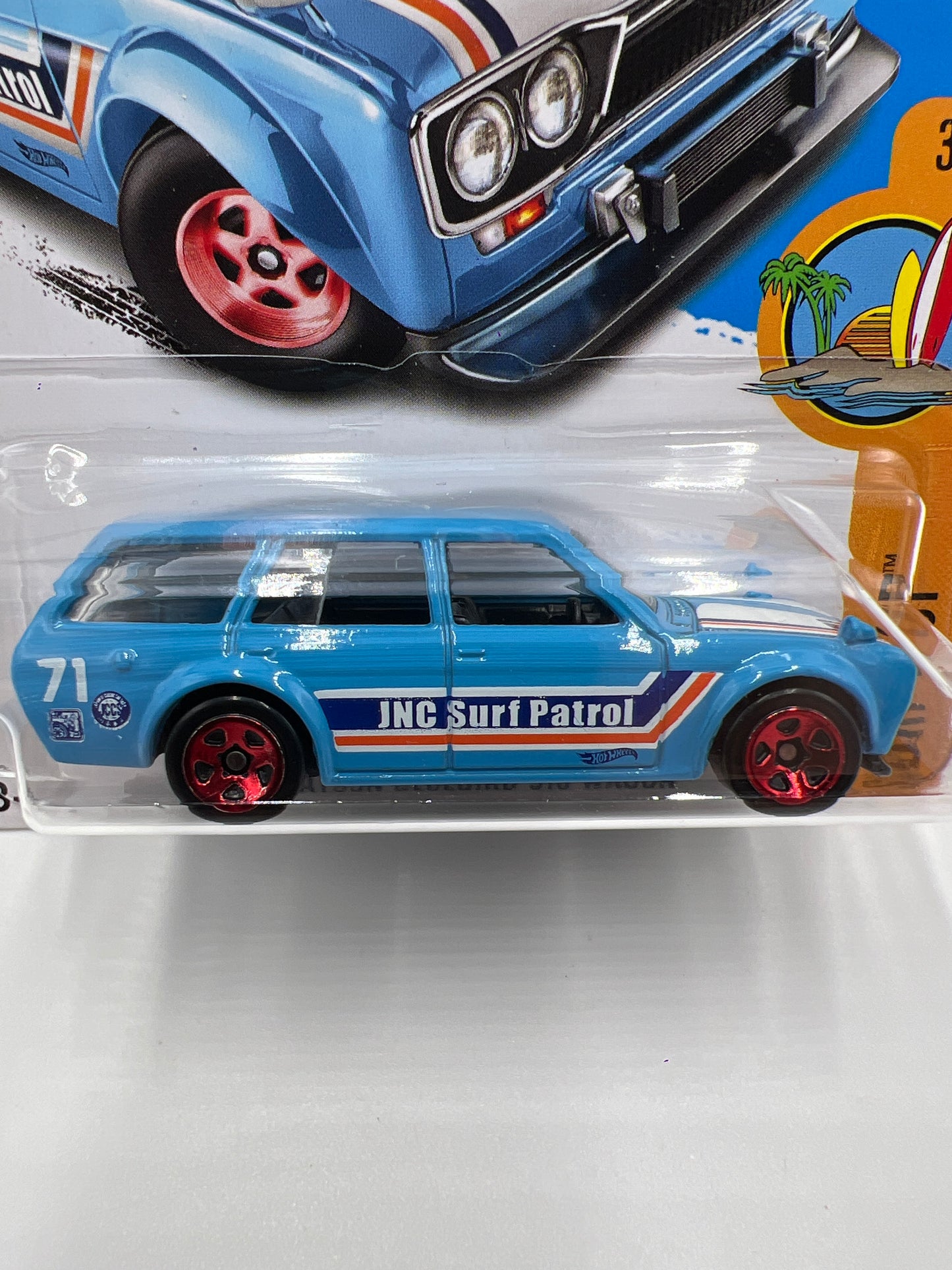 2017 Hot Wheels Factory Sealed Surfs Up #277 71 Datsun Bluebird 510 Wagon Blue (Mesh Grille) SR