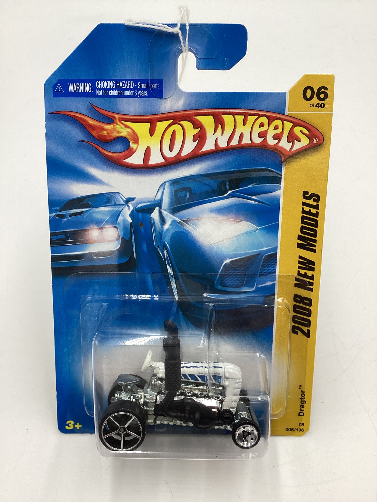 2008 Hot Wheels New Models #6 Dragtor White BB3