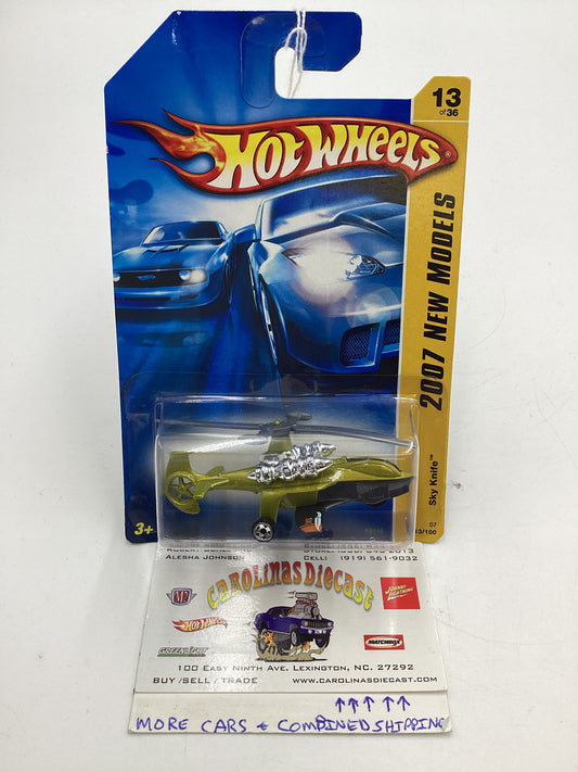 2007 Hot Wheels New Models #13 Sky Knife Green