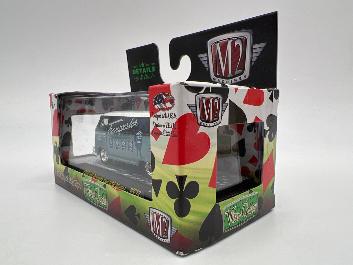 M2 Machines Wild Cards 1/3480 1960 VW Delivery Van USA Model WC12