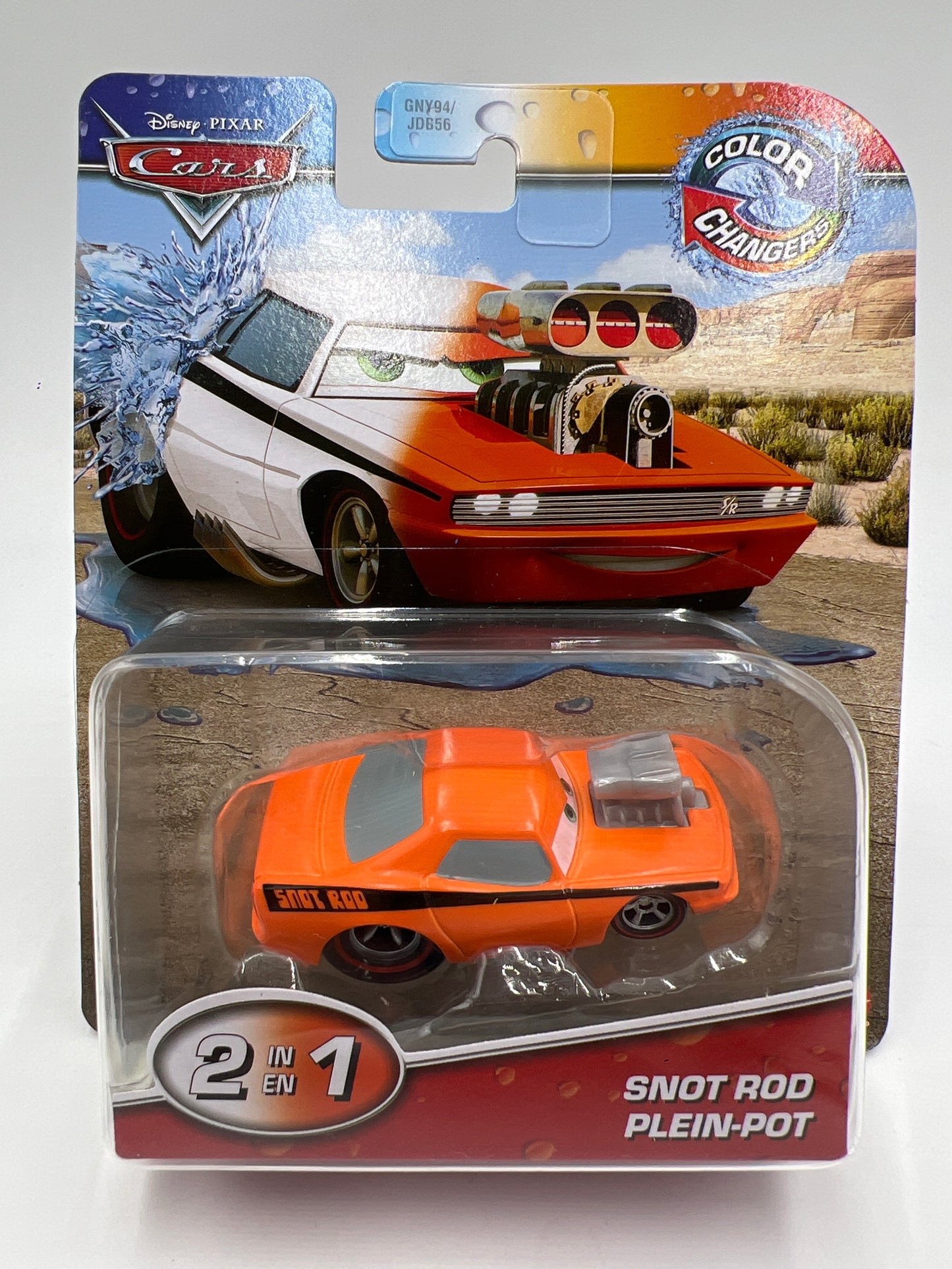 Disney Pixar Cars Color Changers 2 In 1 Snot Rod 138B