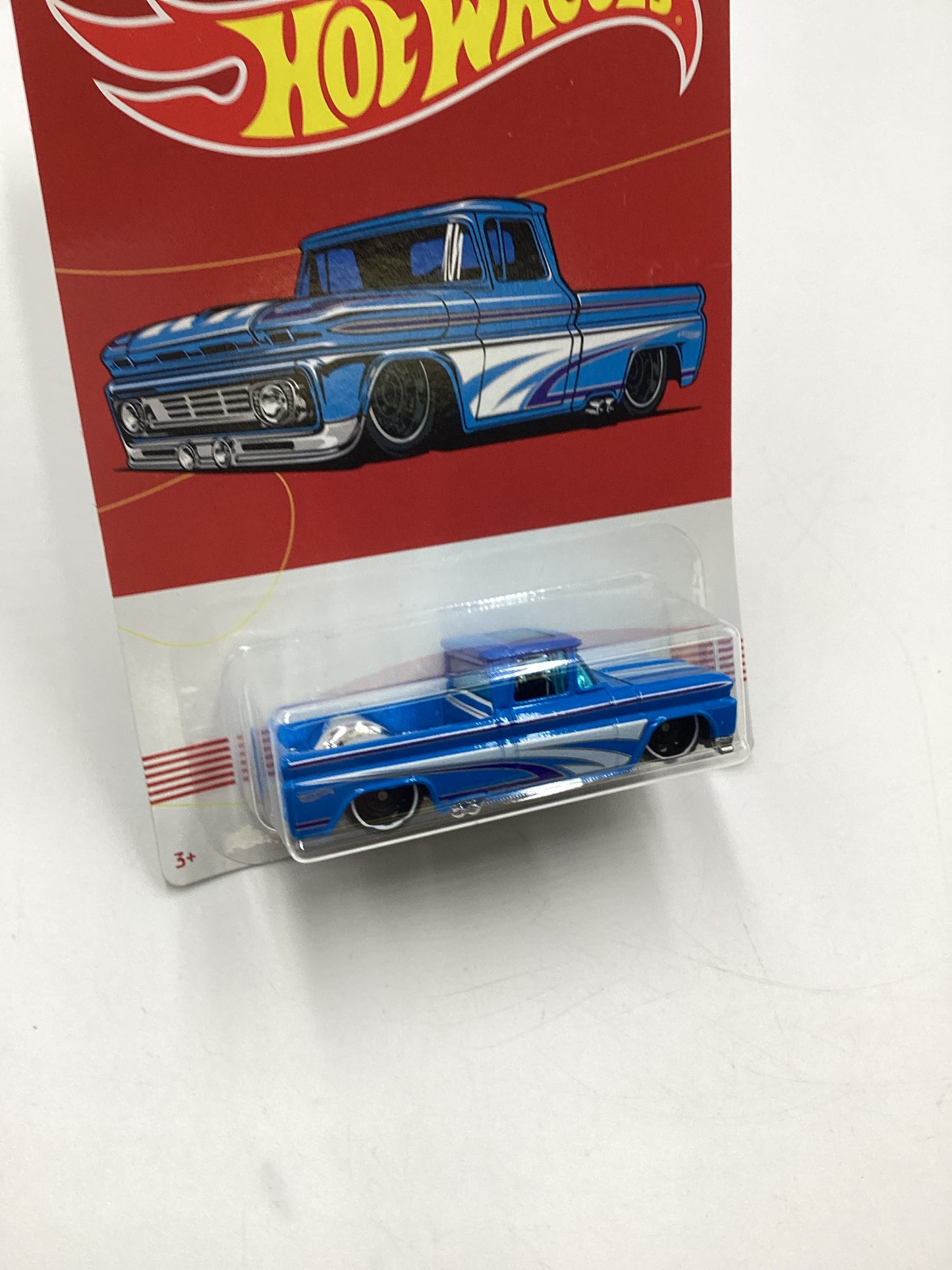 Hot Wheels Walmart Exclusive American Truck Series #7 Custom 62 Chevy Pickup Blue 158F