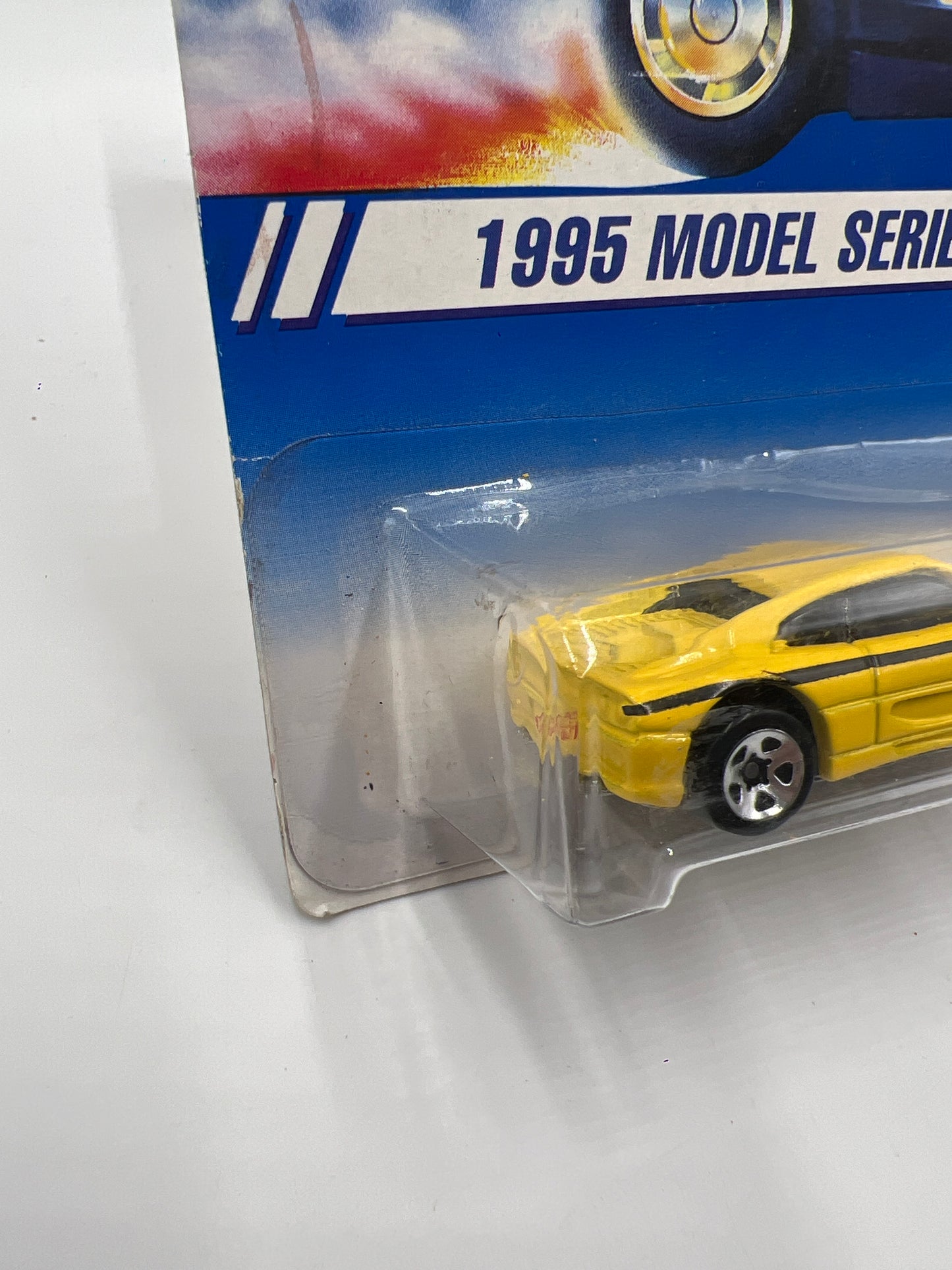 1995 Hot Wheels Model Series #350 Ferrari 355 Yellow W/Decal 5SP Wheels