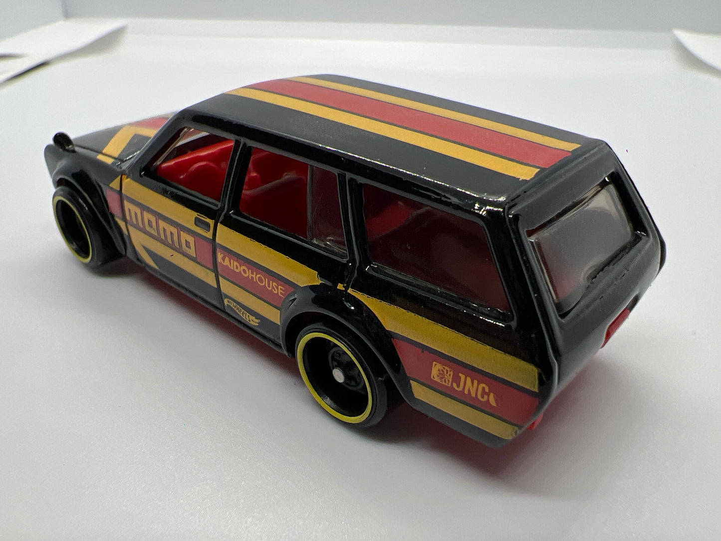 Hot Wheels 1/64 Mainline 71 Datsun 510 Wagon Momo Black Loose