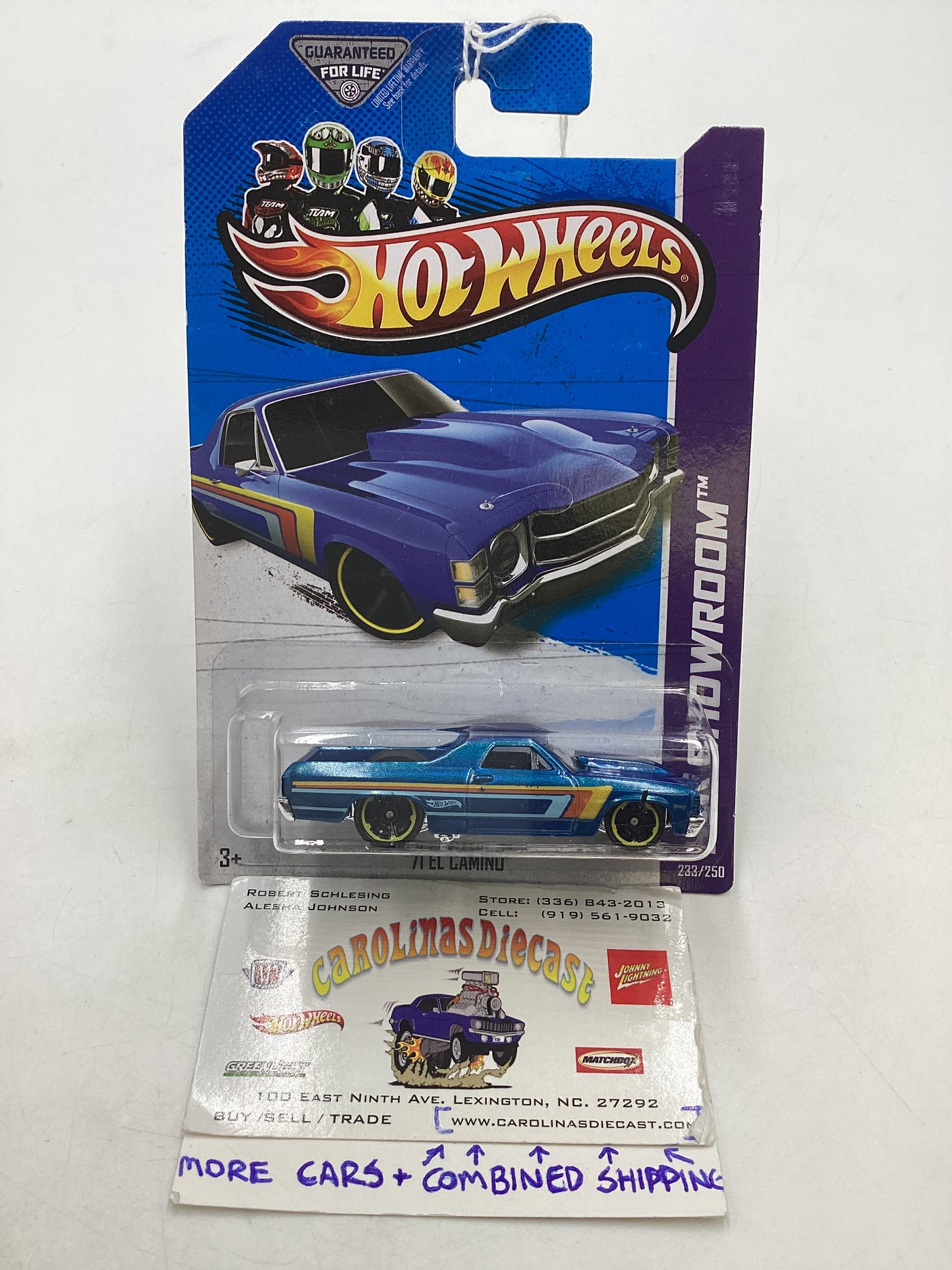 2013 Hot Wheels #233 71 El Camino Blue 13E