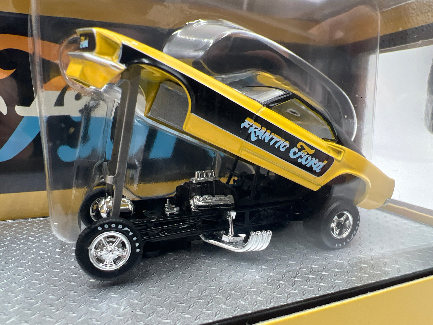 2025 M2 Machines Auto Haulers 1969 Ford F-350 & Mustang Funny Car Frantic Ford S44