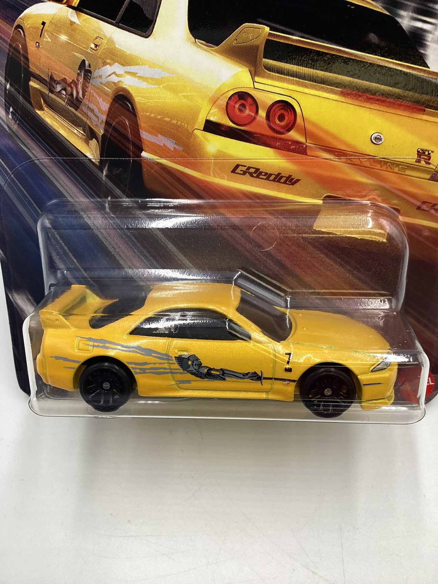 2024 Hot wheels Fast & Furious #1 Nissan Skyline GT-R BNR33 Small Blister Crack Bottom Left