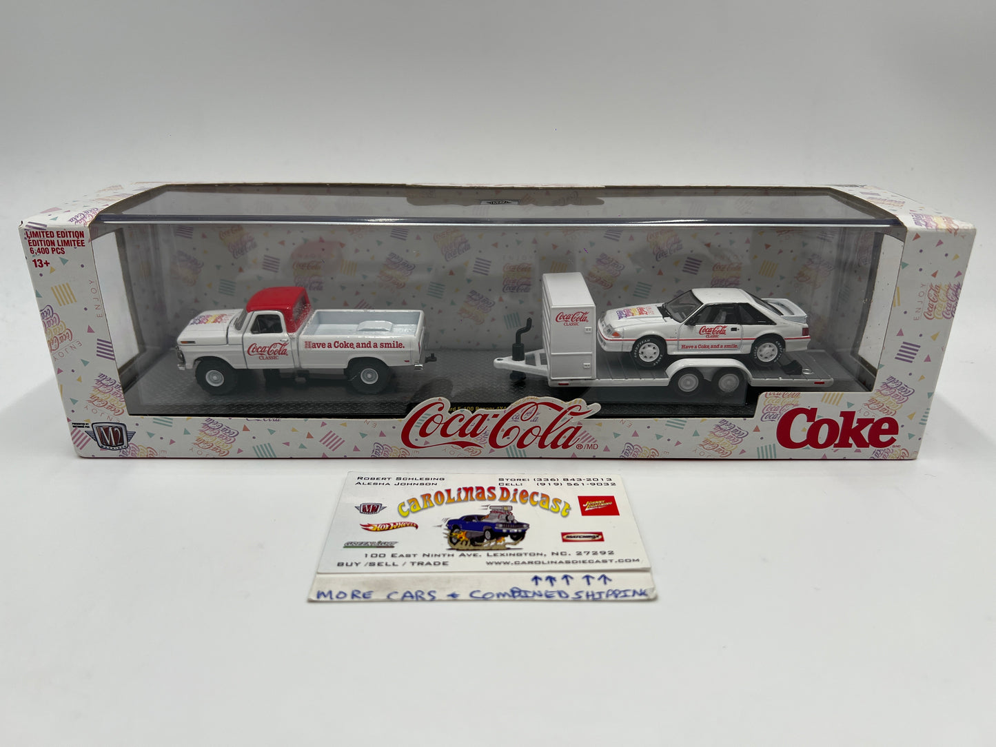 M2 Machines Auto Haulers Coca Cola 1969 Ford F-100 Ranger 4x4 & 1990 Ford Mustang GT TW08