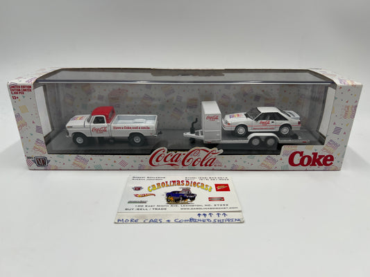 M2 Machines Auto Haulers Coca Cola 1969 Ford F-100 Ranger 4x4 & 1990 Ford Mustang GT TW08